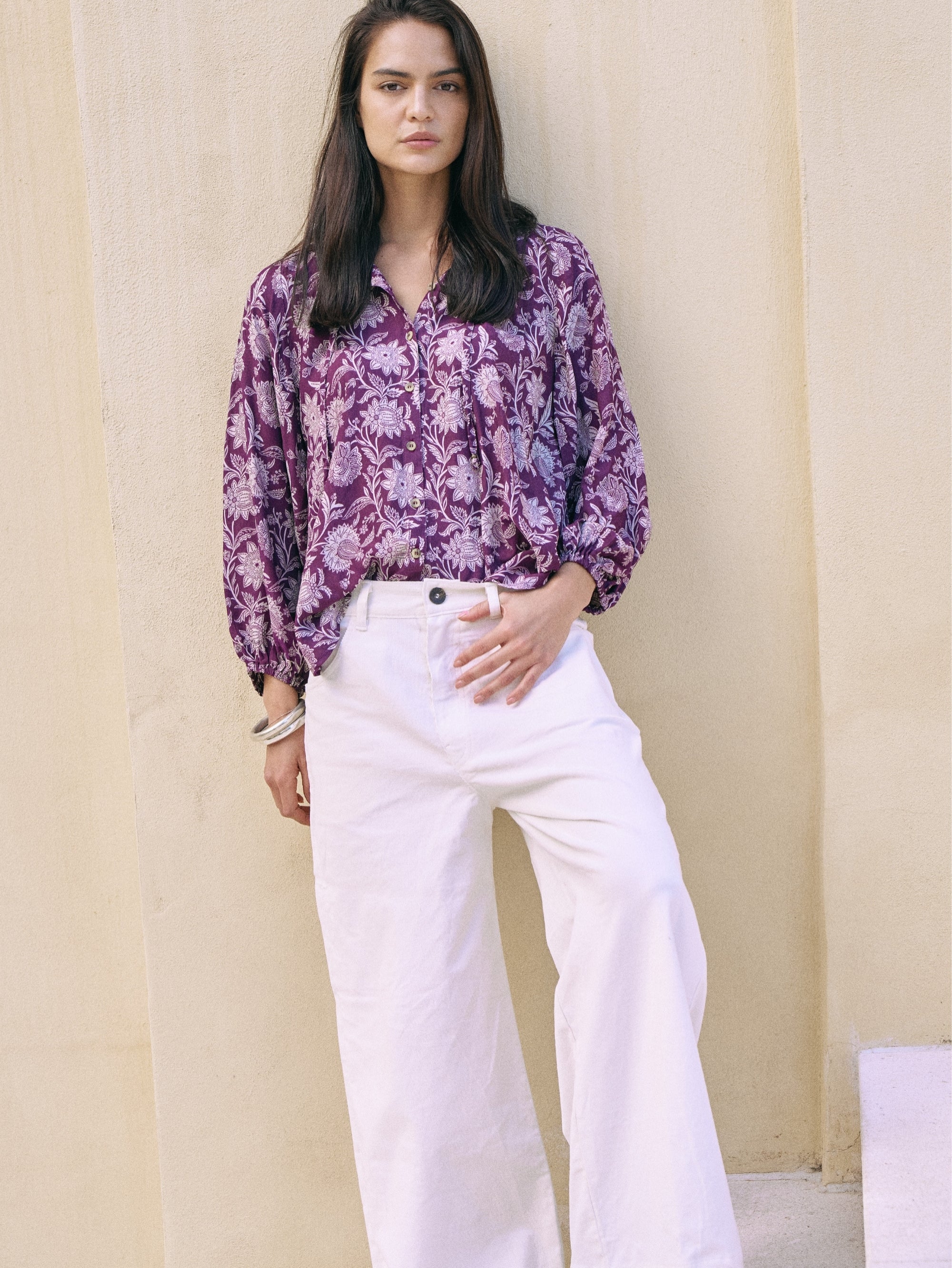 Signature Jeans | Cord | Ecru - Saffron Road