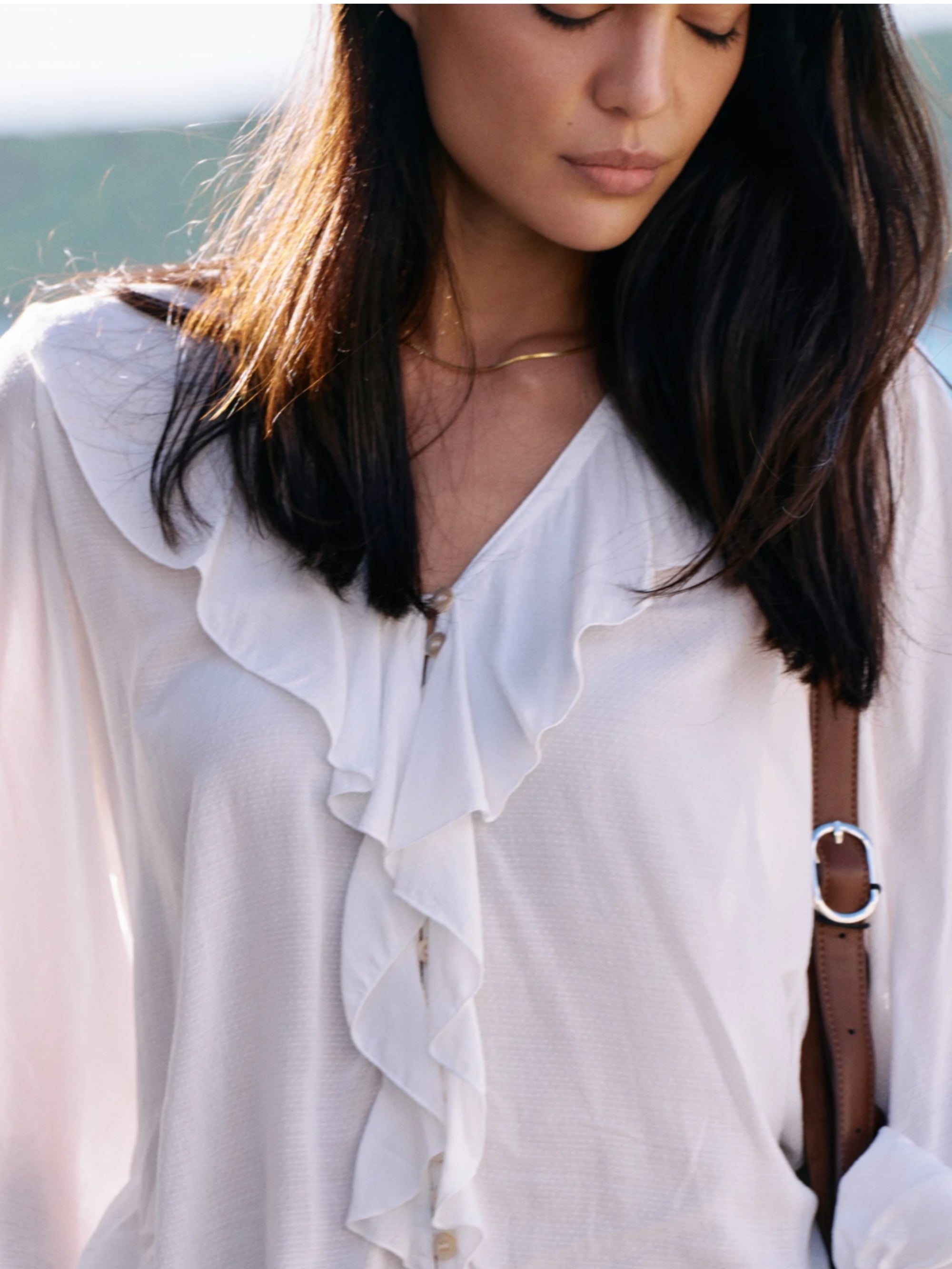 Stevie Blouse | Ecru - Saffron Road