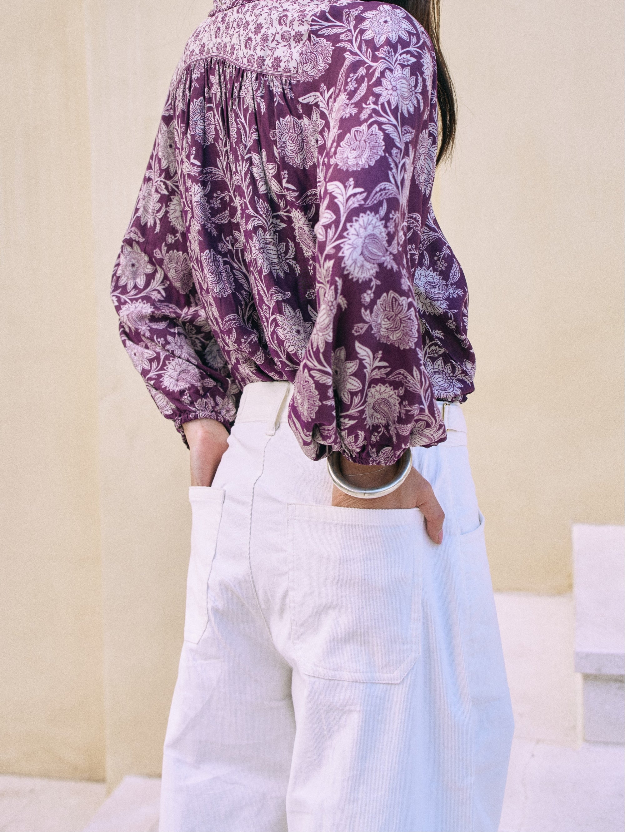 Signature Jeans | Cord | Ecru - Saffron Road