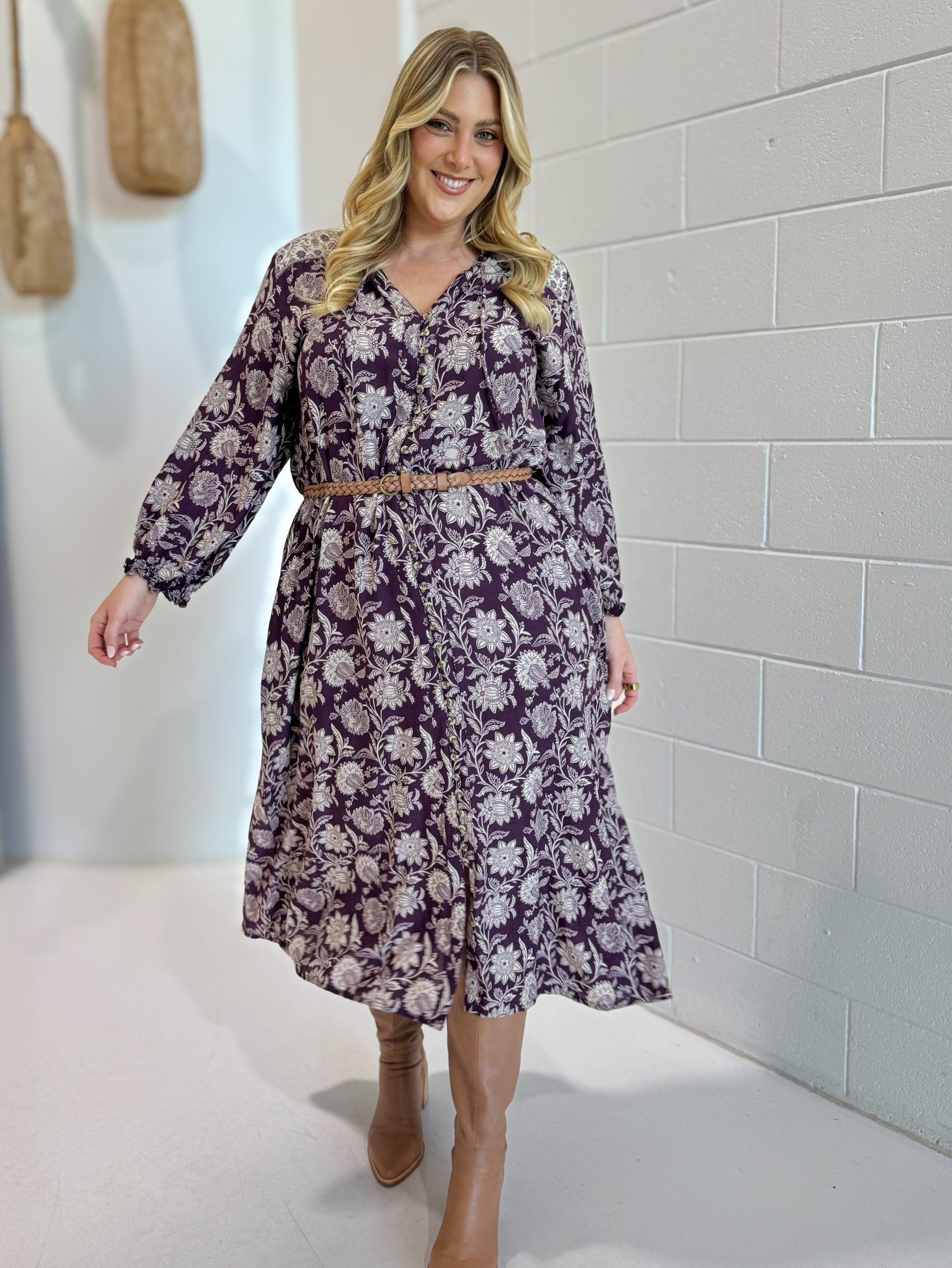 Traveller Dress | Wild Grape - Saffron Road