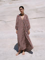 Take Me Away Dress | Cocoa Stripe - Saffron Road