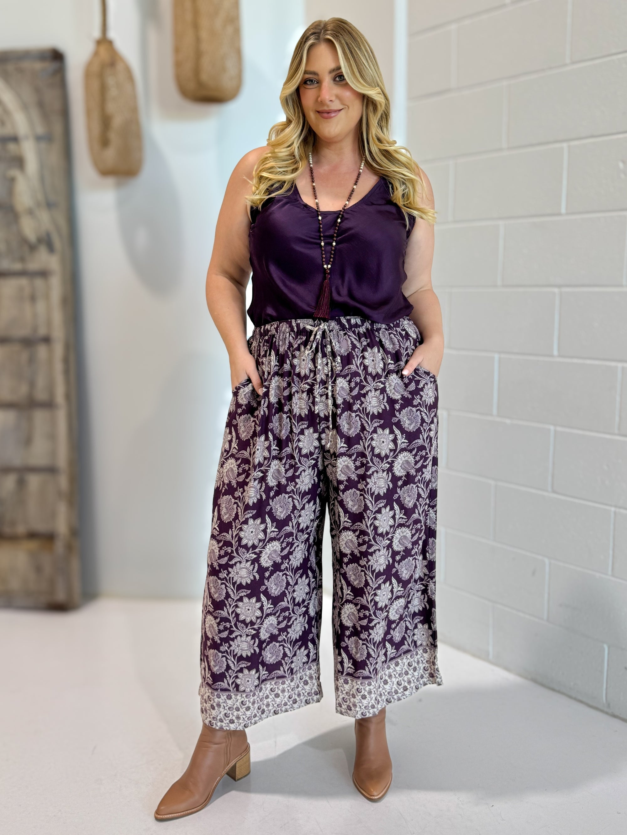 Island Pant | Wild Grape - Saffron Road