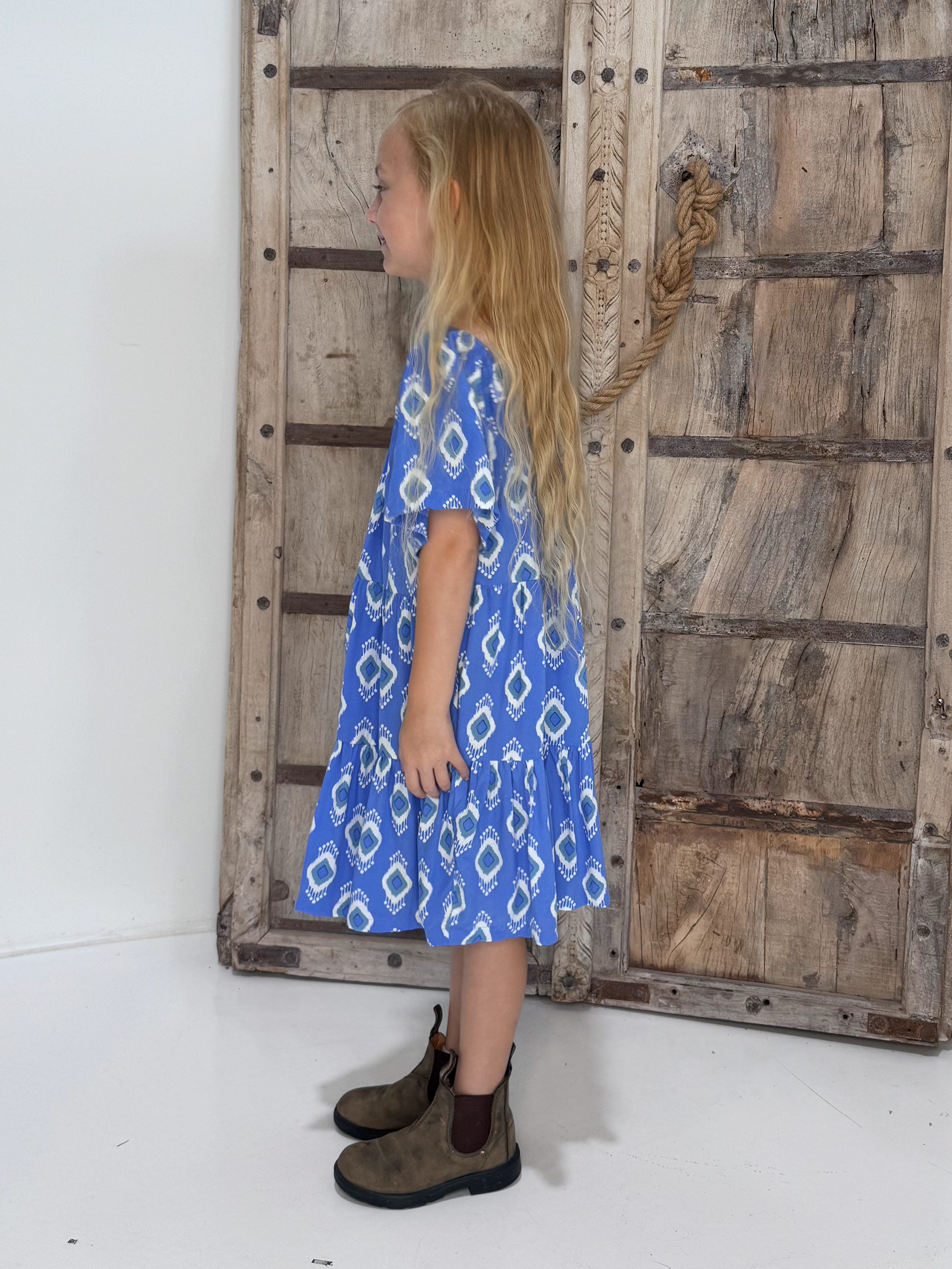 Mini Me Dress | All Eyes on You Blue - Saffron Road