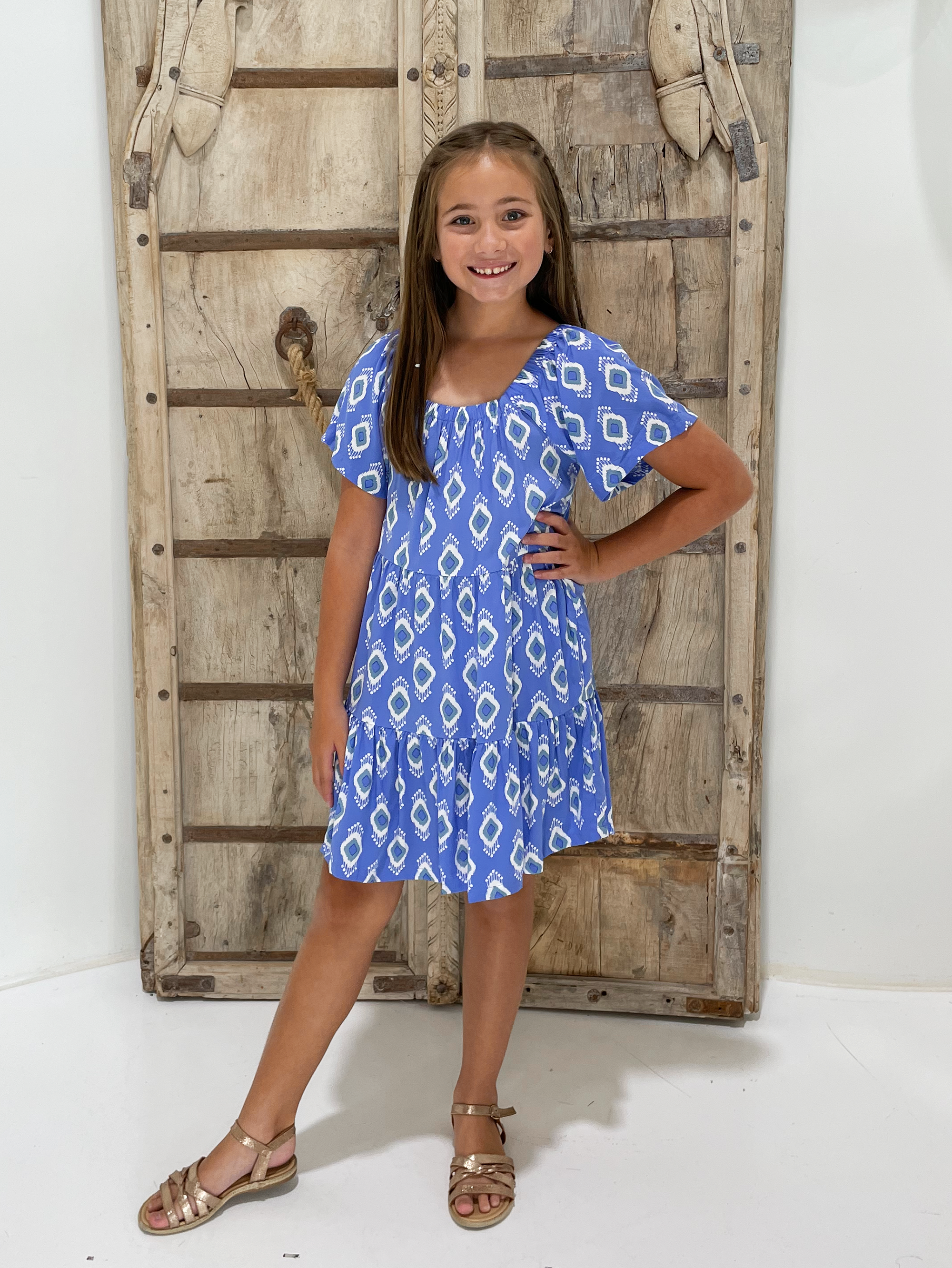 Mini Me Dress | All Eyes on You Blue - Saffron Road