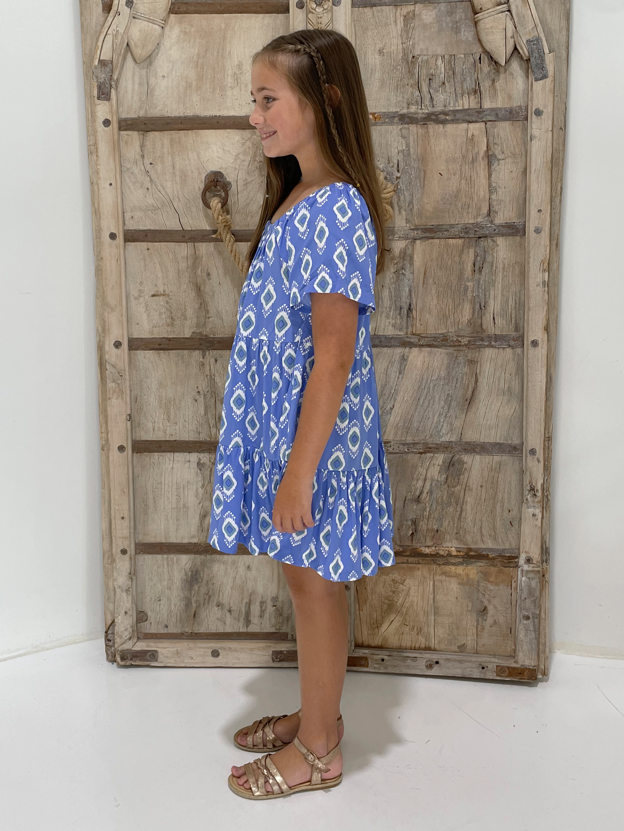 Mini Me Dress | All Eyes on You Blue - Saffron Road