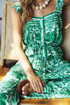 Emma Drawstring Tank | Emerald
