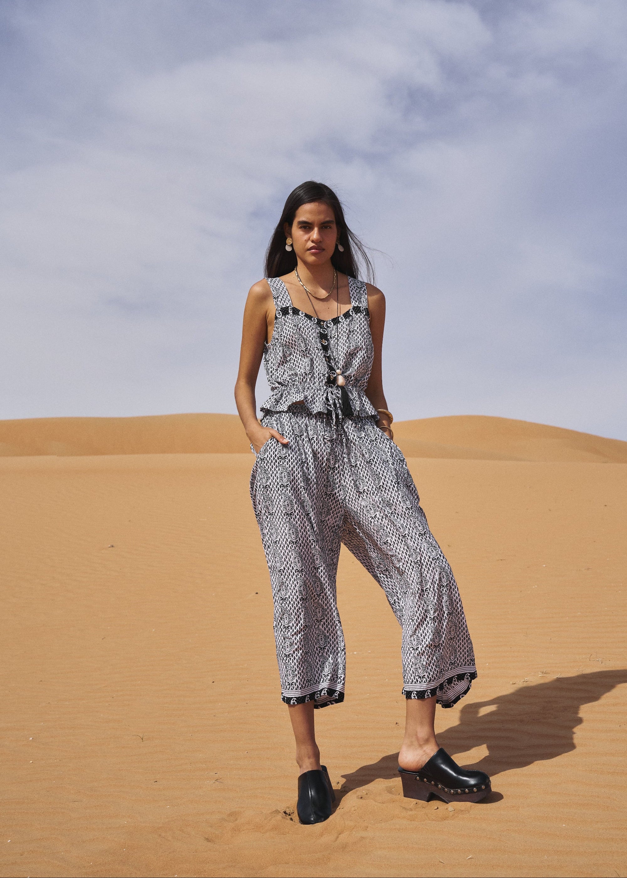 Island Pant | Onyx Black - Saffron Road