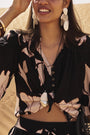 Phoebe Jacket | Midnight Botanica - Saffron Road