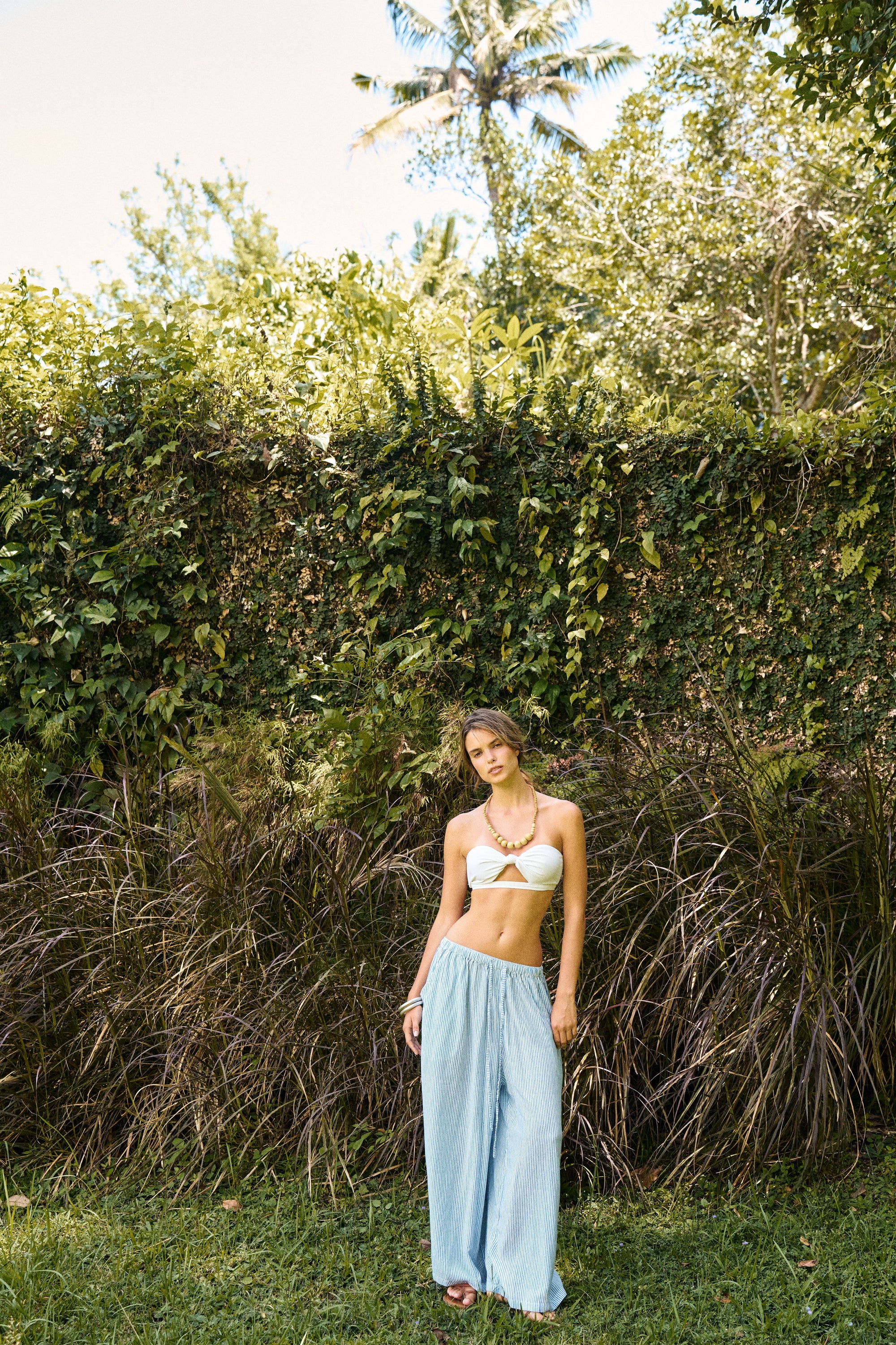 Island Pant | Coastal Mini Stripe - Saffron Road