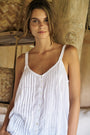 Santorini Singlet | White - Saffron Road