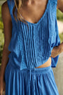 Mykonos Tank | Cornflower Crinkle