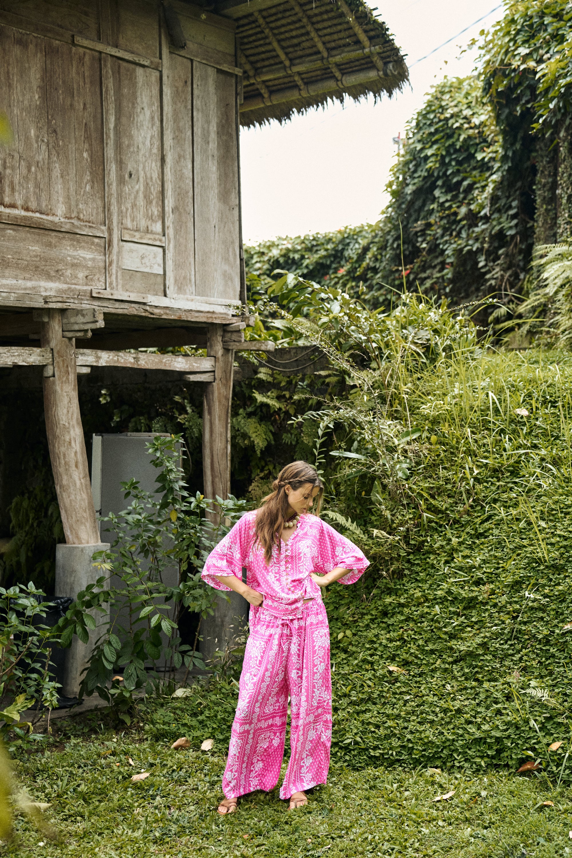 Island Pant | Pink Paradise - Saffron Road