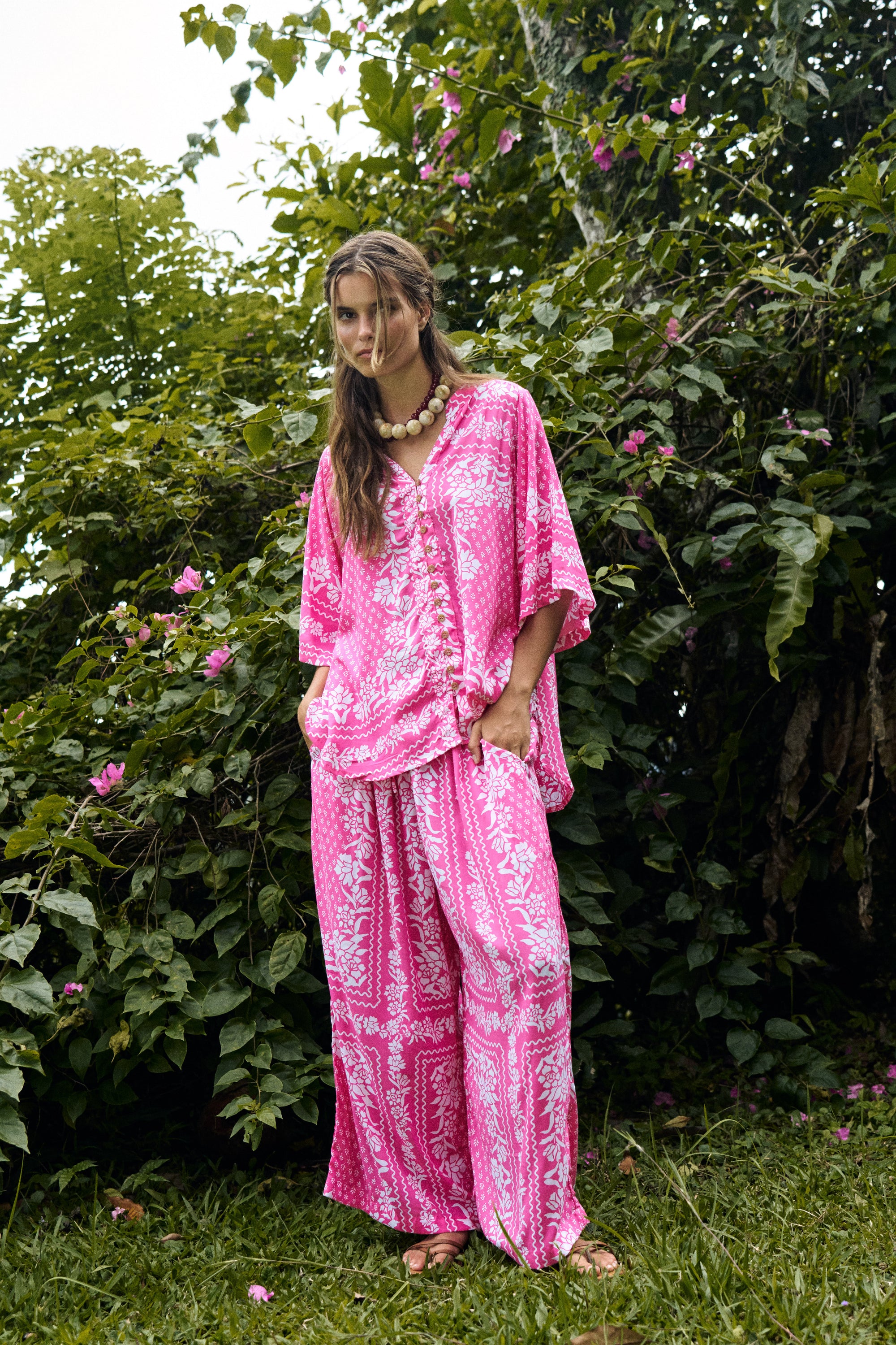 Island Pant | Pink Paradise - Saffron Road