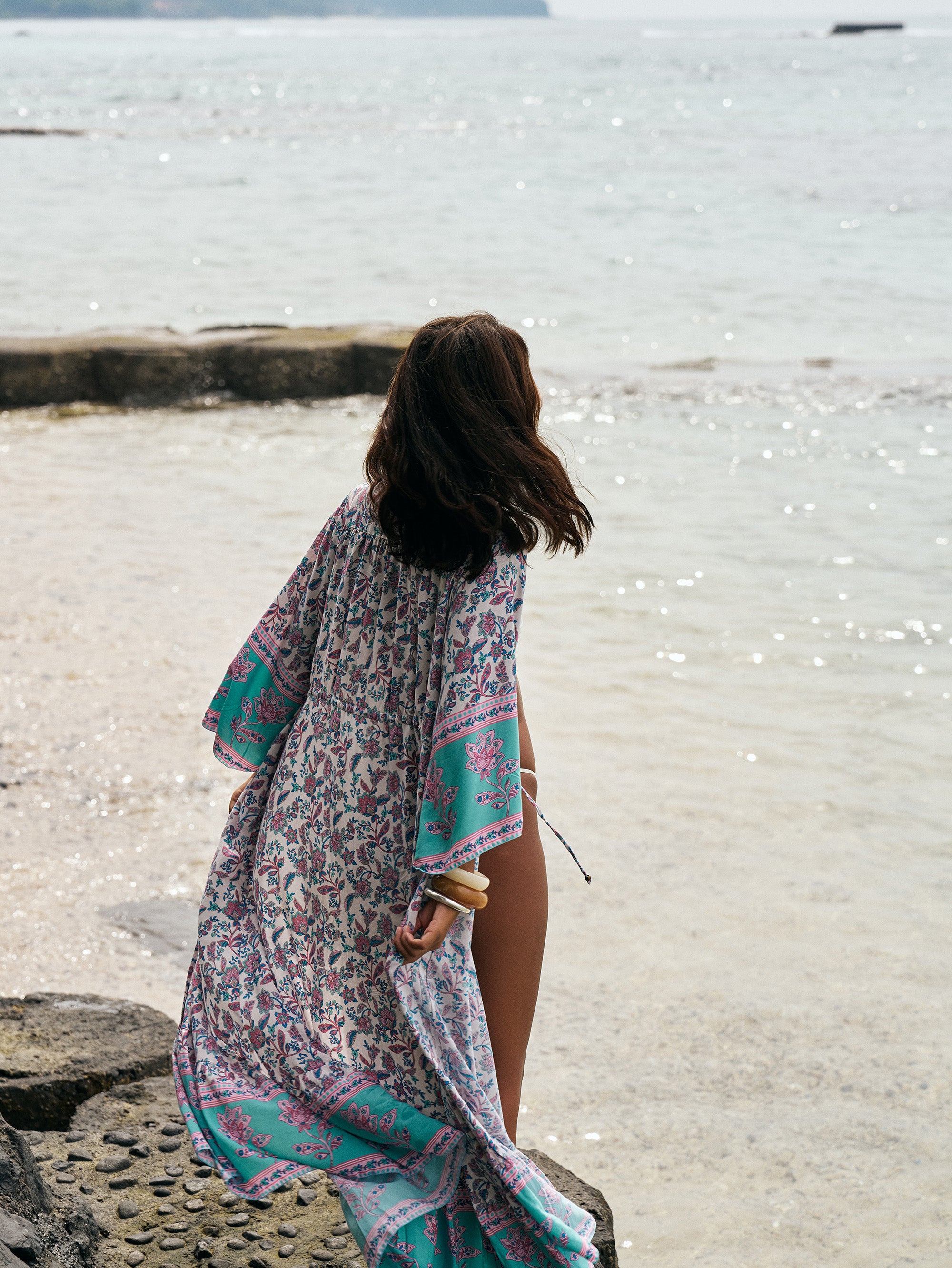 Duster Dress | Turquoise Bloom - Saffron Road