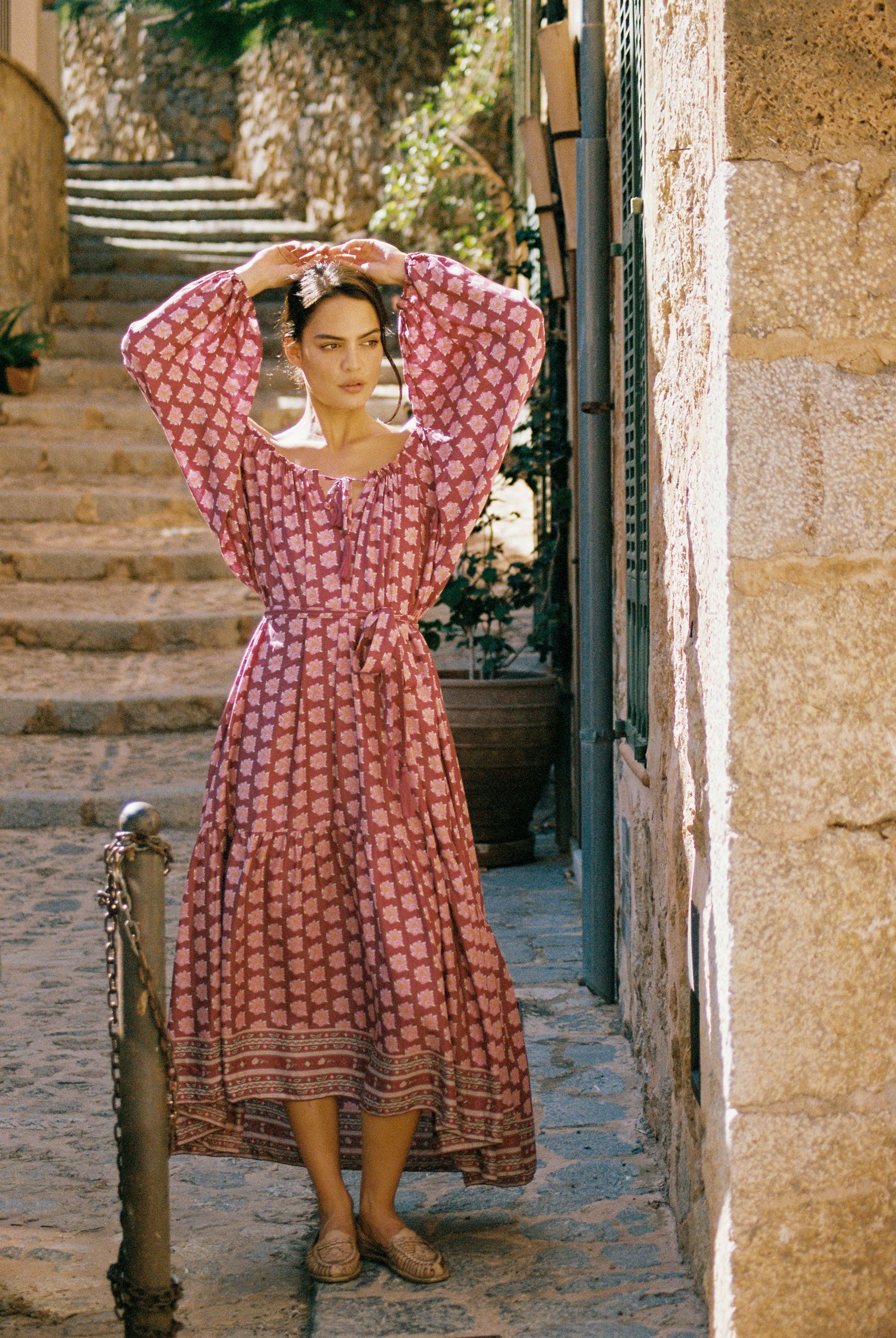Stella Dress | Plum Peony - Saffron Road