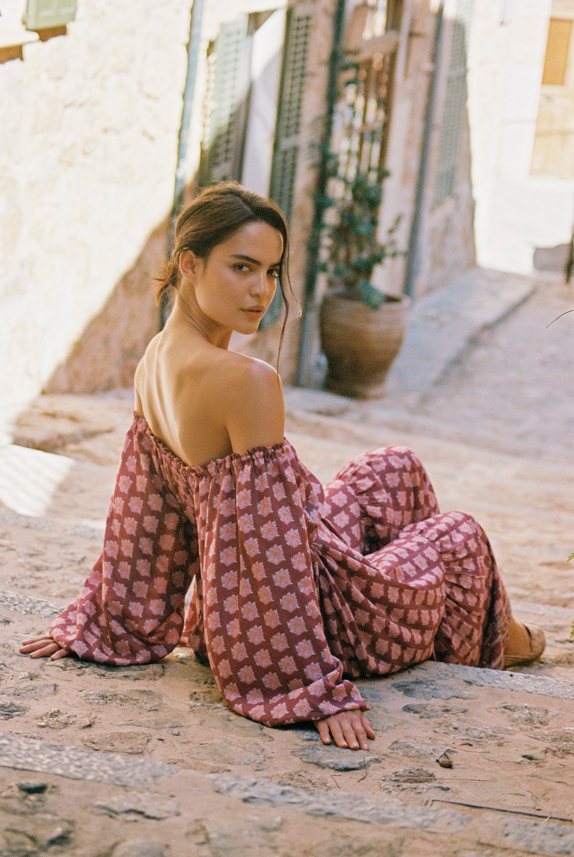 Stella Dress | Plum Peony - Saffron Road