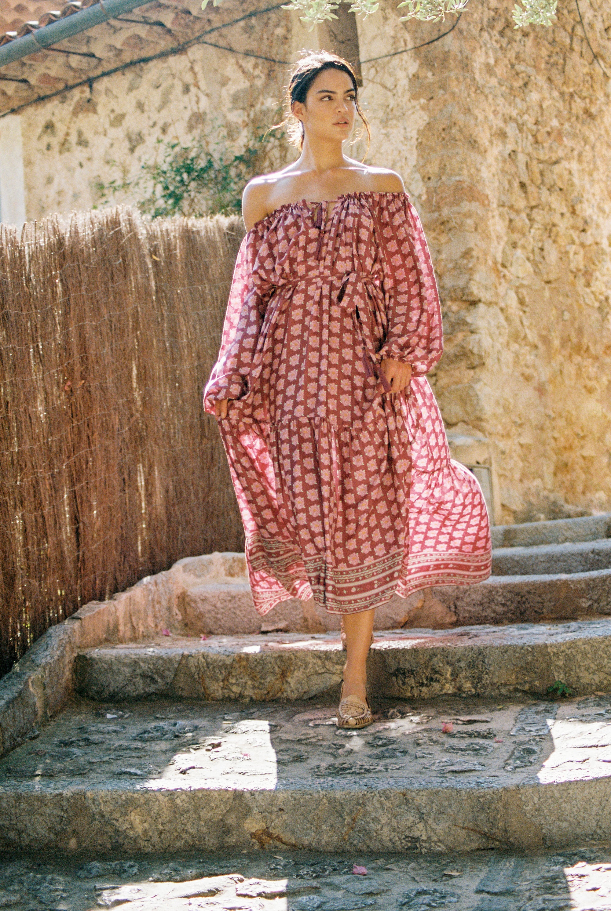 Stella Dress | Plum Peony - Saffron Road