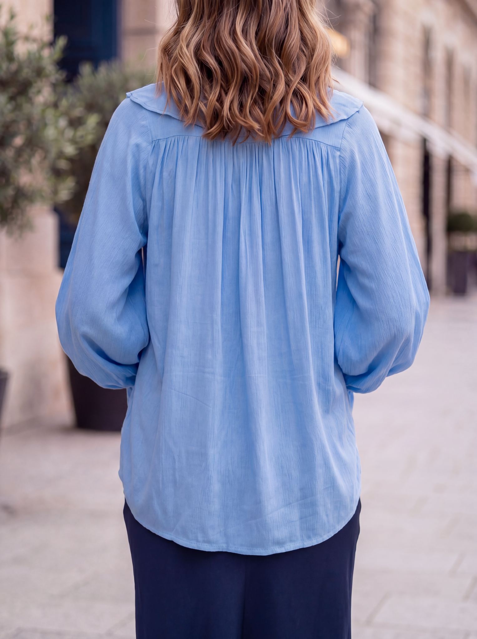 Stevie Blouse | Powder Blue - Saffron Road