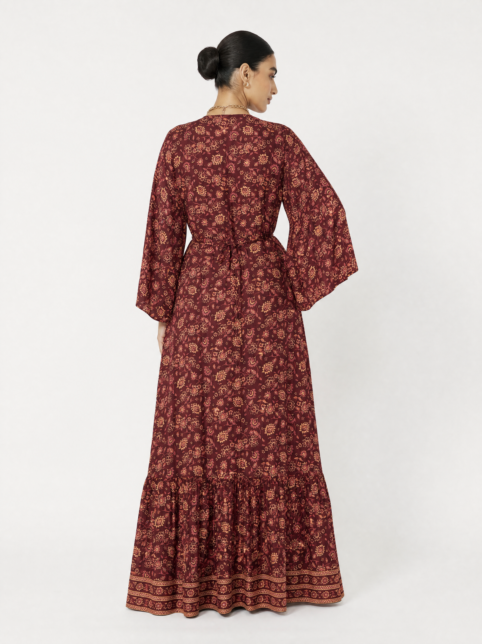 Wrap Dress | Vintage Wine - Saffron Road