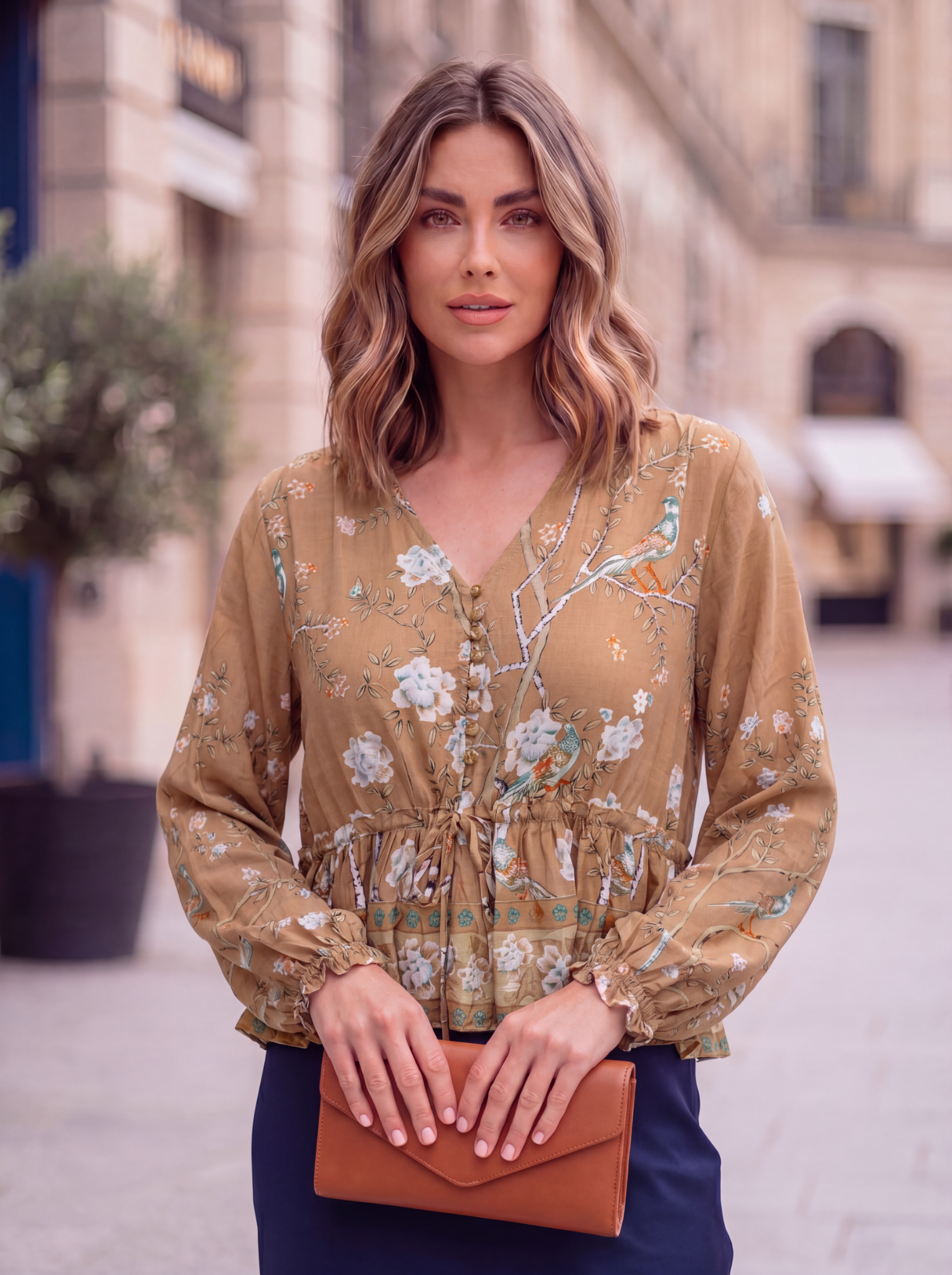 Margot Blouse| Golden Lovebird - Saffron Road