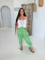 Paradise Pant | Green Paisley - Saffron Road