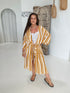 Kimono | Gold G Border - Saffron Road
