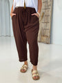 Slouch Pant | Choc Fujet - Saffron Road