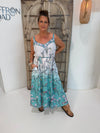 A-line Slip Dress | Lovebird Aqua
