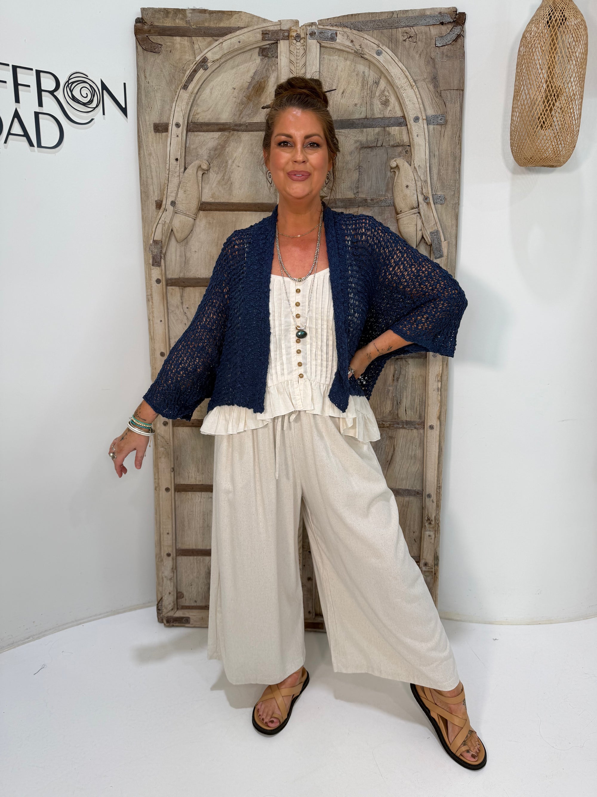 Shrug Knit | Denim Blue