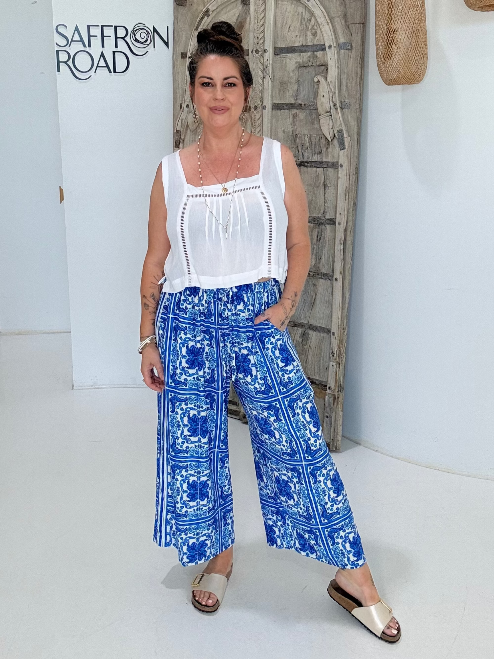 Island Pant | Amalfi Blue - Saffron Road