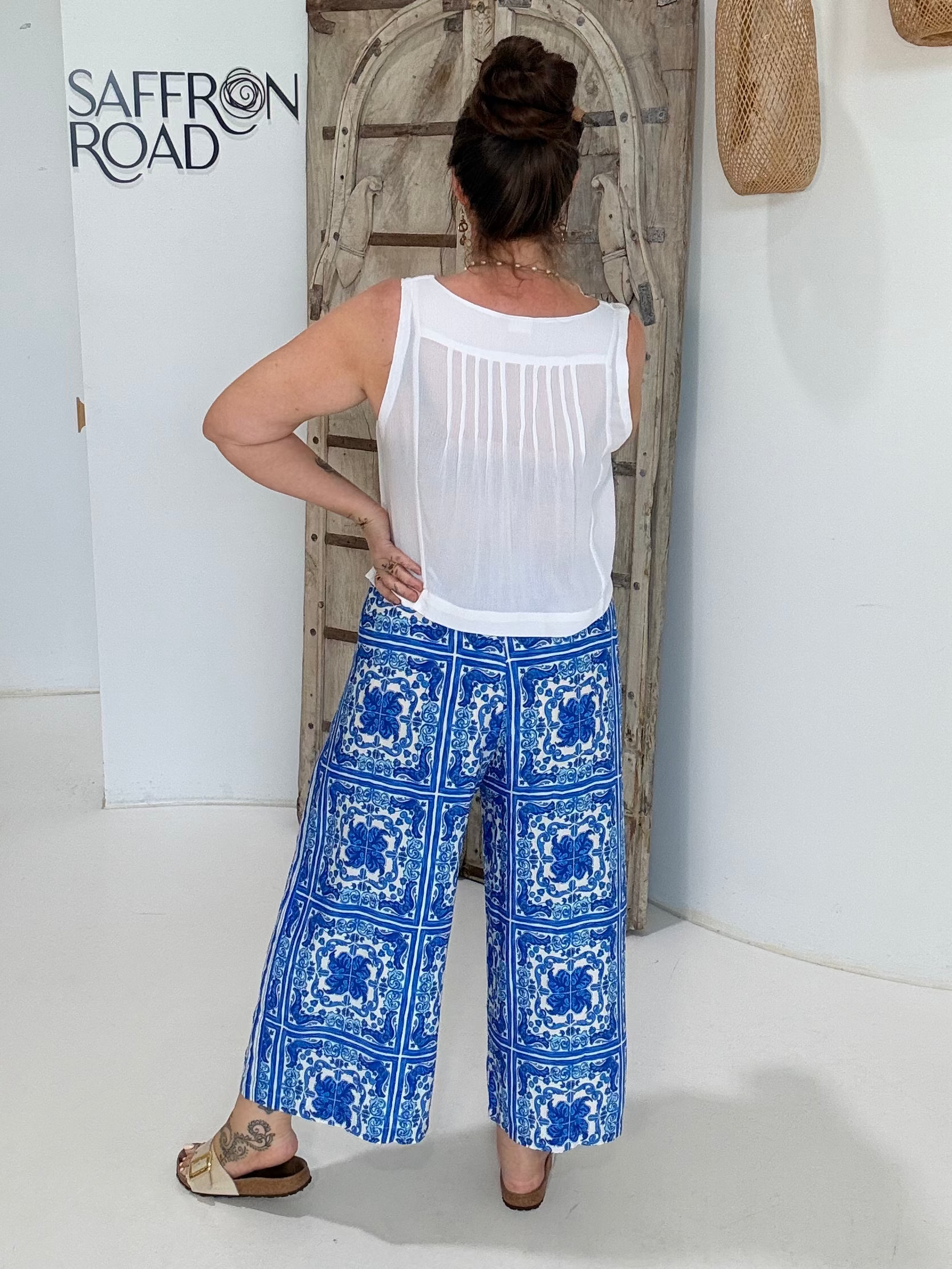 Island Pant | Amalfi Blue - Saffron Road