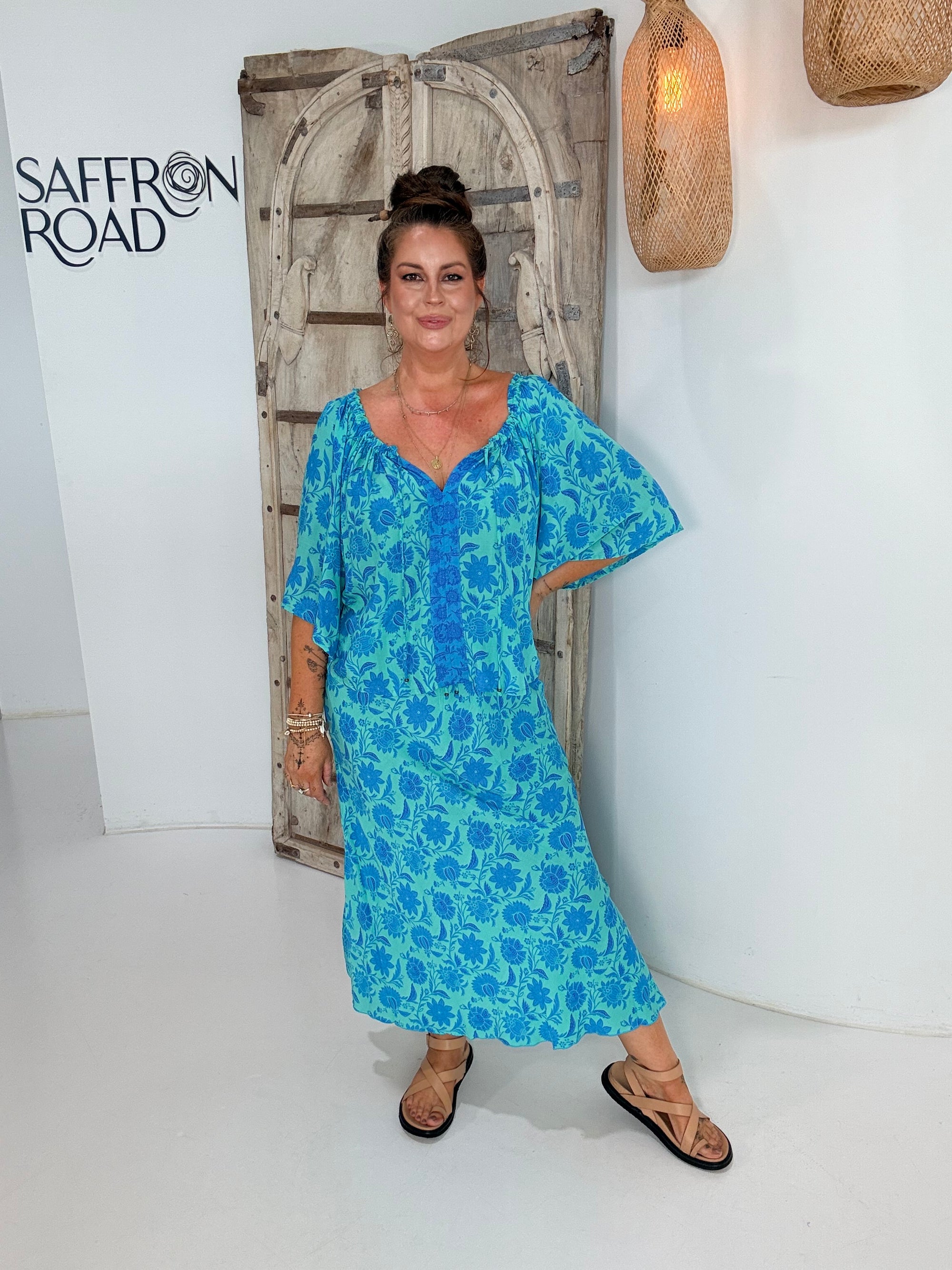 Violet Skirt | Marine Mosaic - Saffron Road