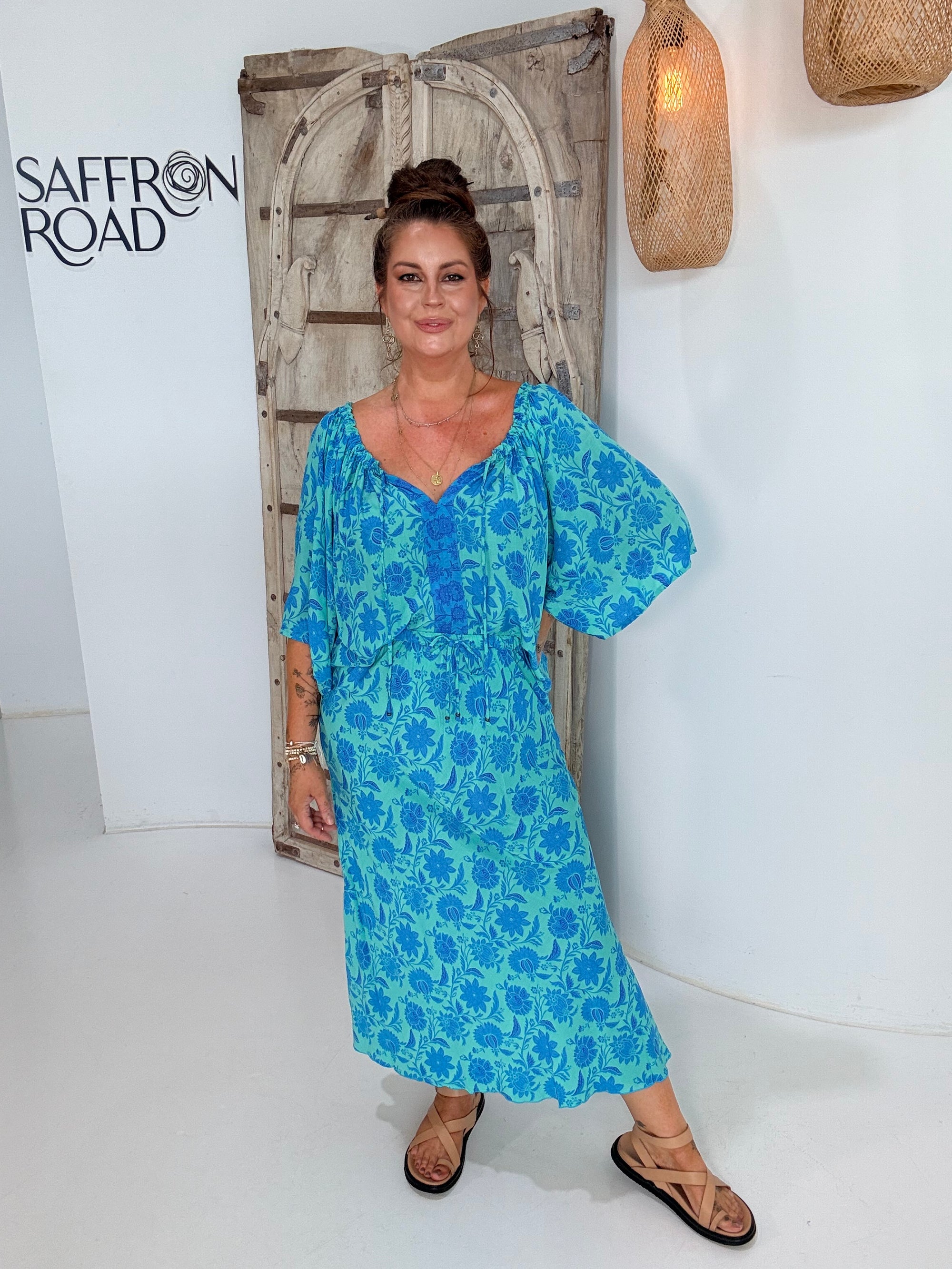 Violet Skirt | Marine Mosaic - Saffron Road