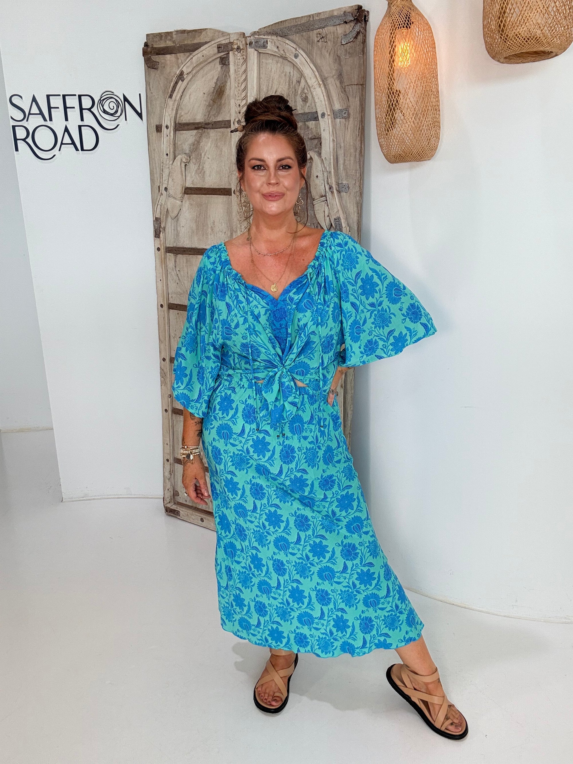 Violet Skirt | Marine Mosaic - Saffron Road