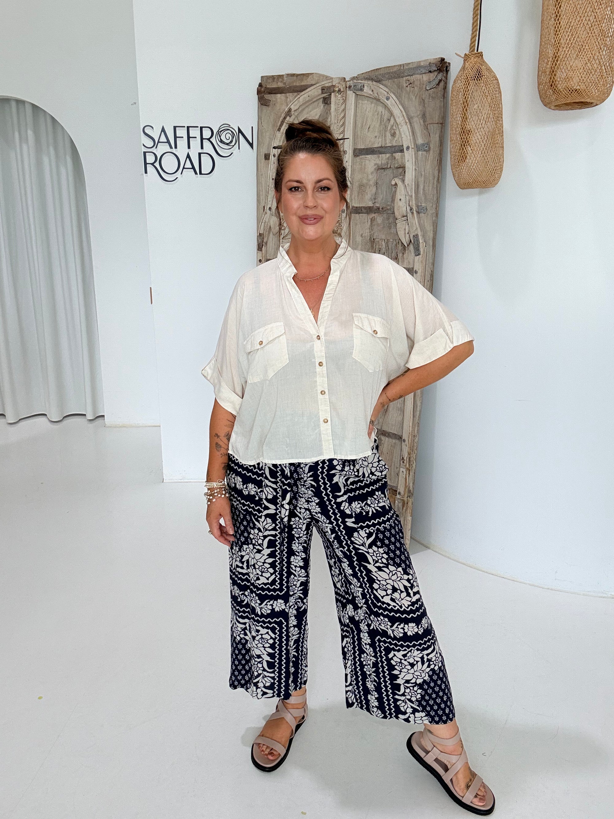 Mini Willow Shirt | Natural - Saffron Road