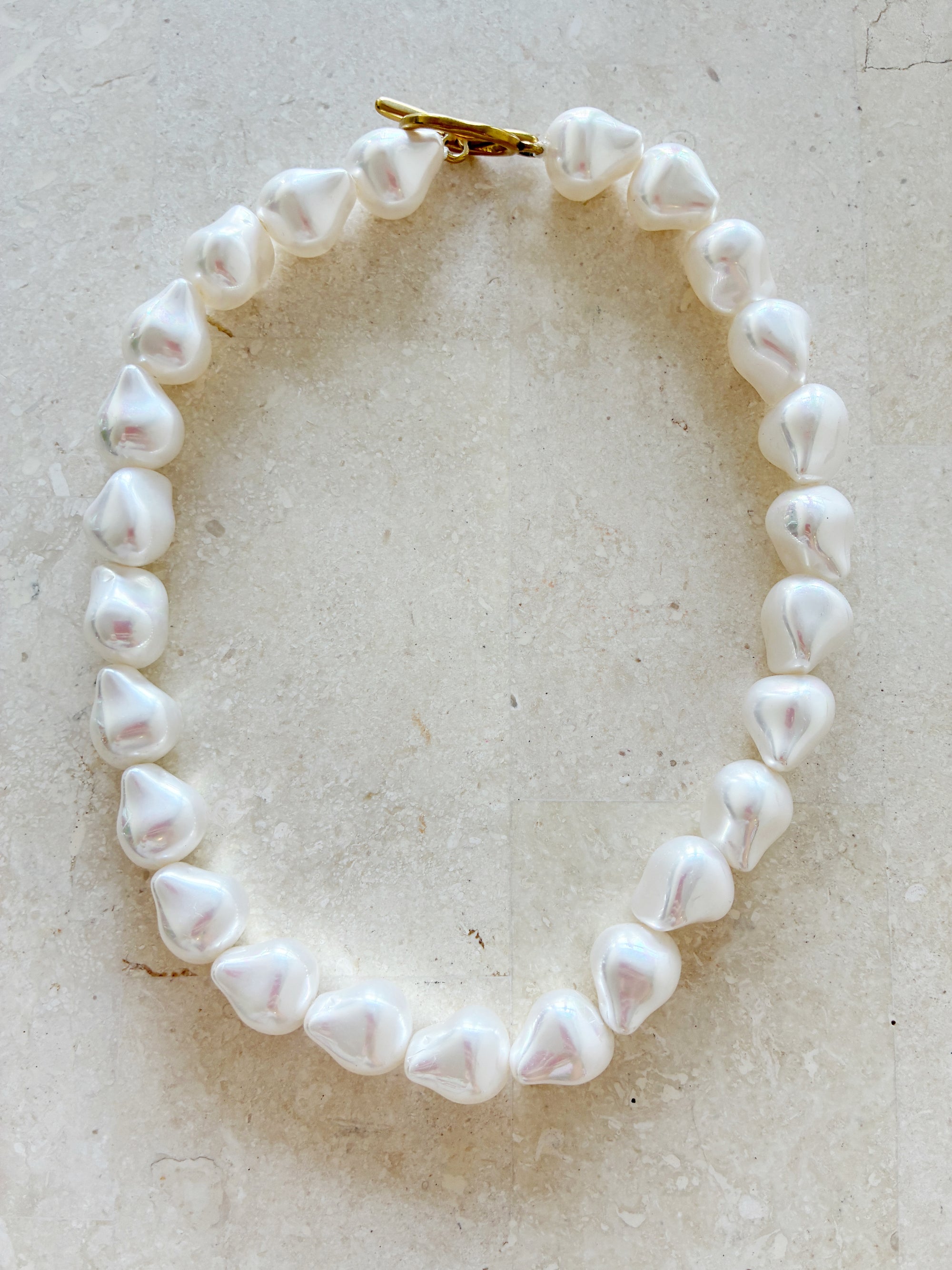 Baroque Pearl Choker - Saffron Road