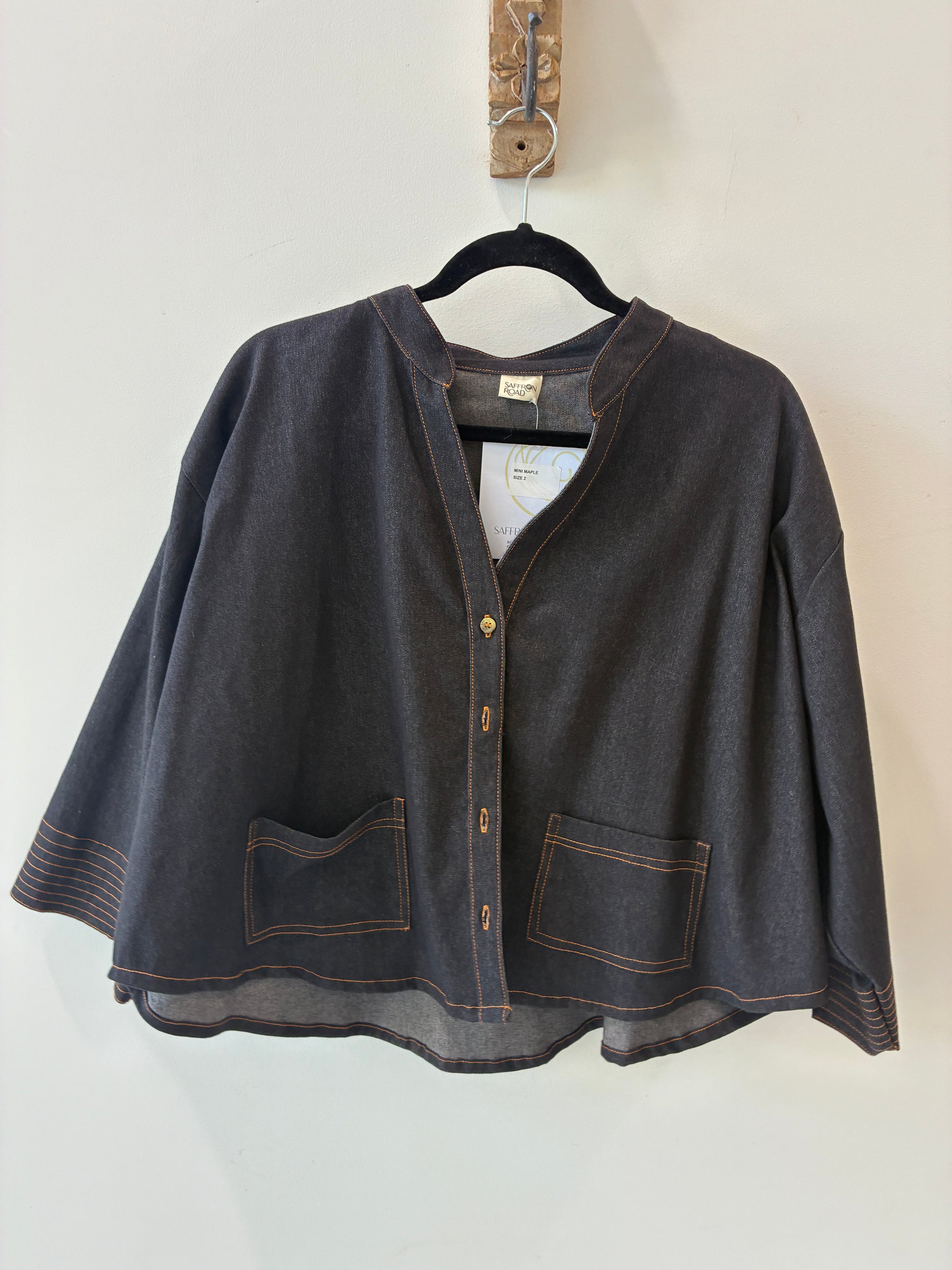 SAMPLE 3 | Mini Maple Black Denim - Saffron Road