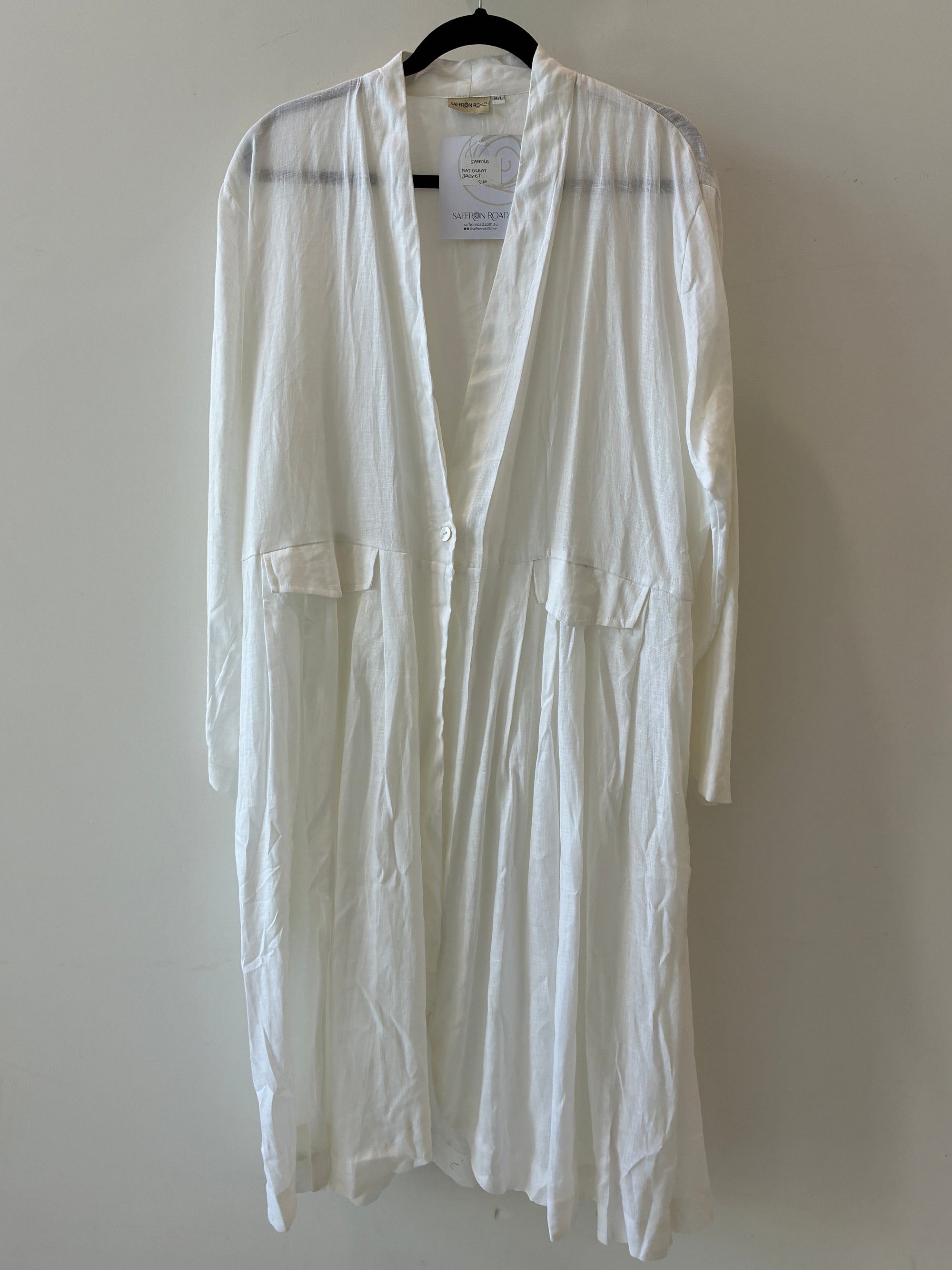 SAMPLE 8 | Nat Linen Jacket - Saffron Road