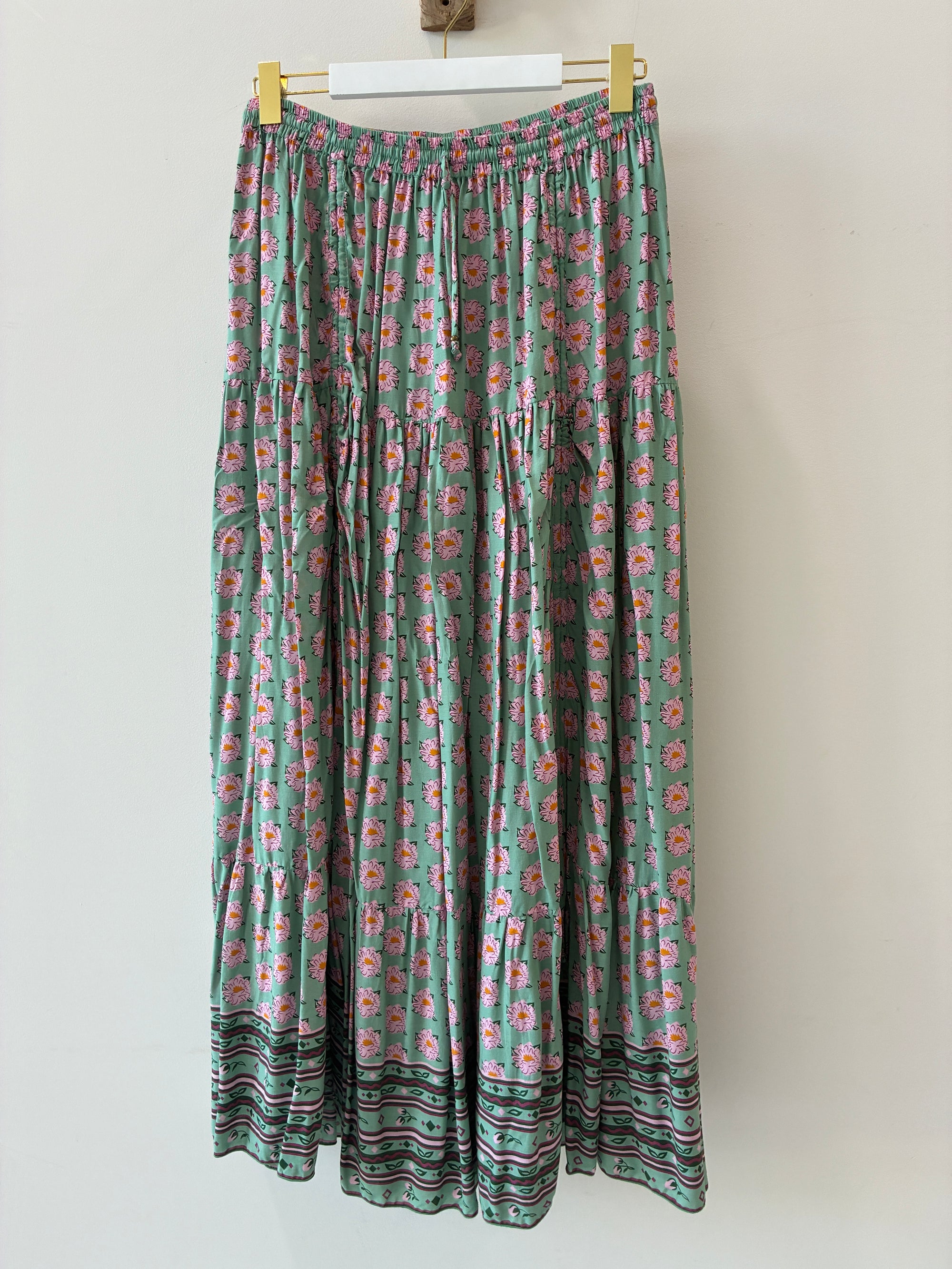 SAMPLE 37 | Dahlia Skirt in Sage Peony - Saffron Road