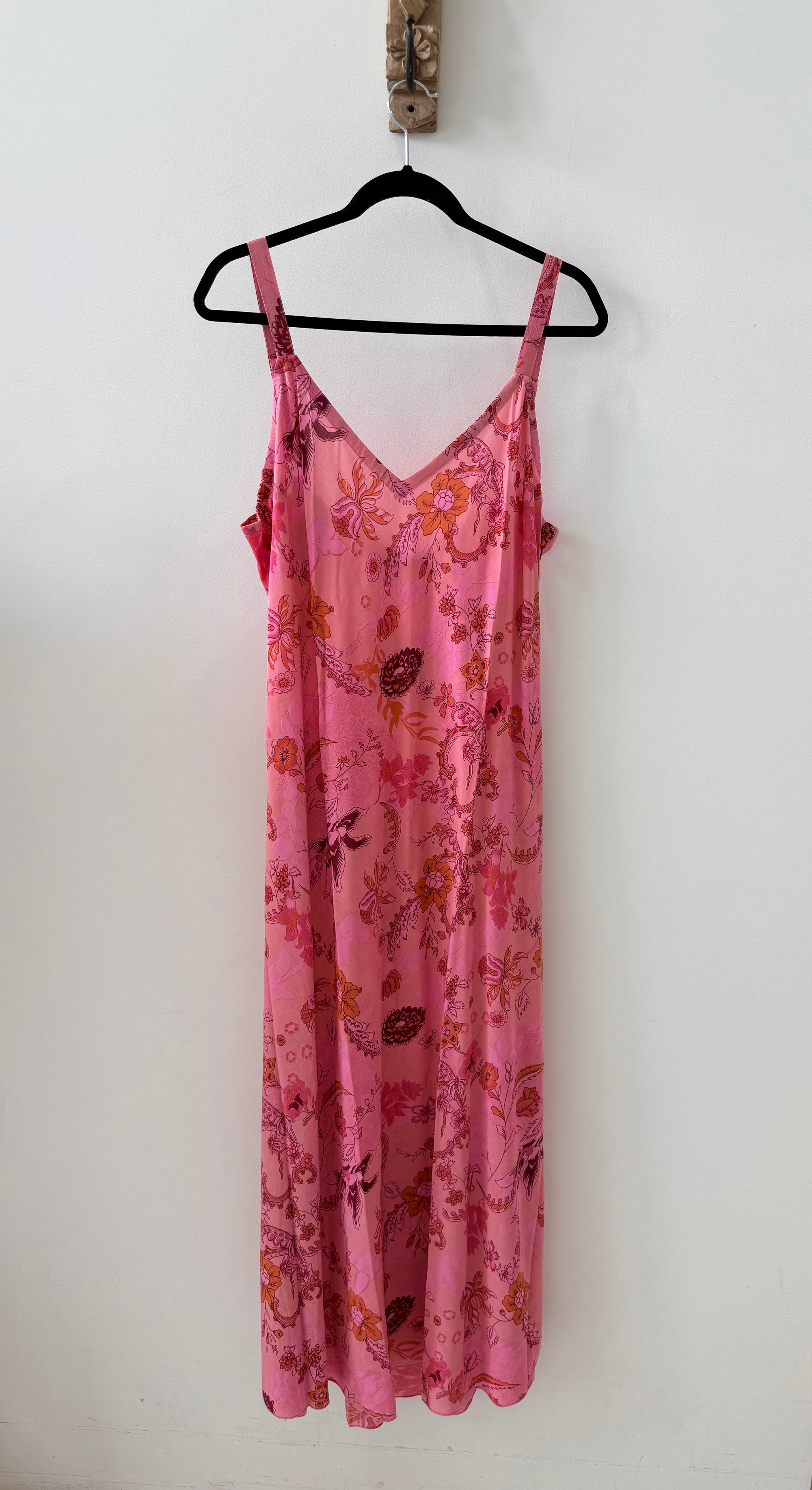 SAMPLE 28 - Bias Cut Slip Dress in Peaches - Saffron Road