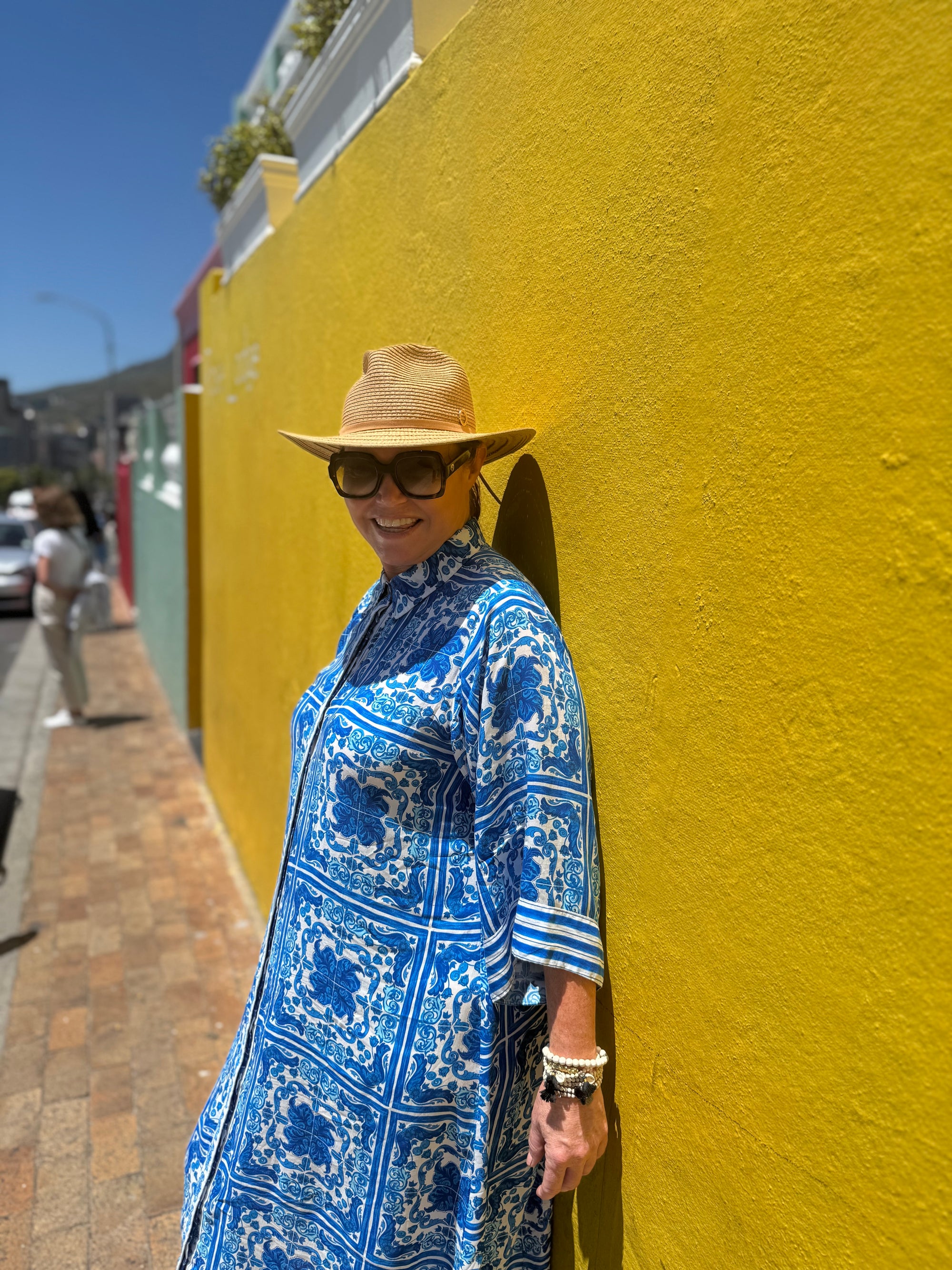 Shirt Dress | Amalfi Blue - Saffron Road