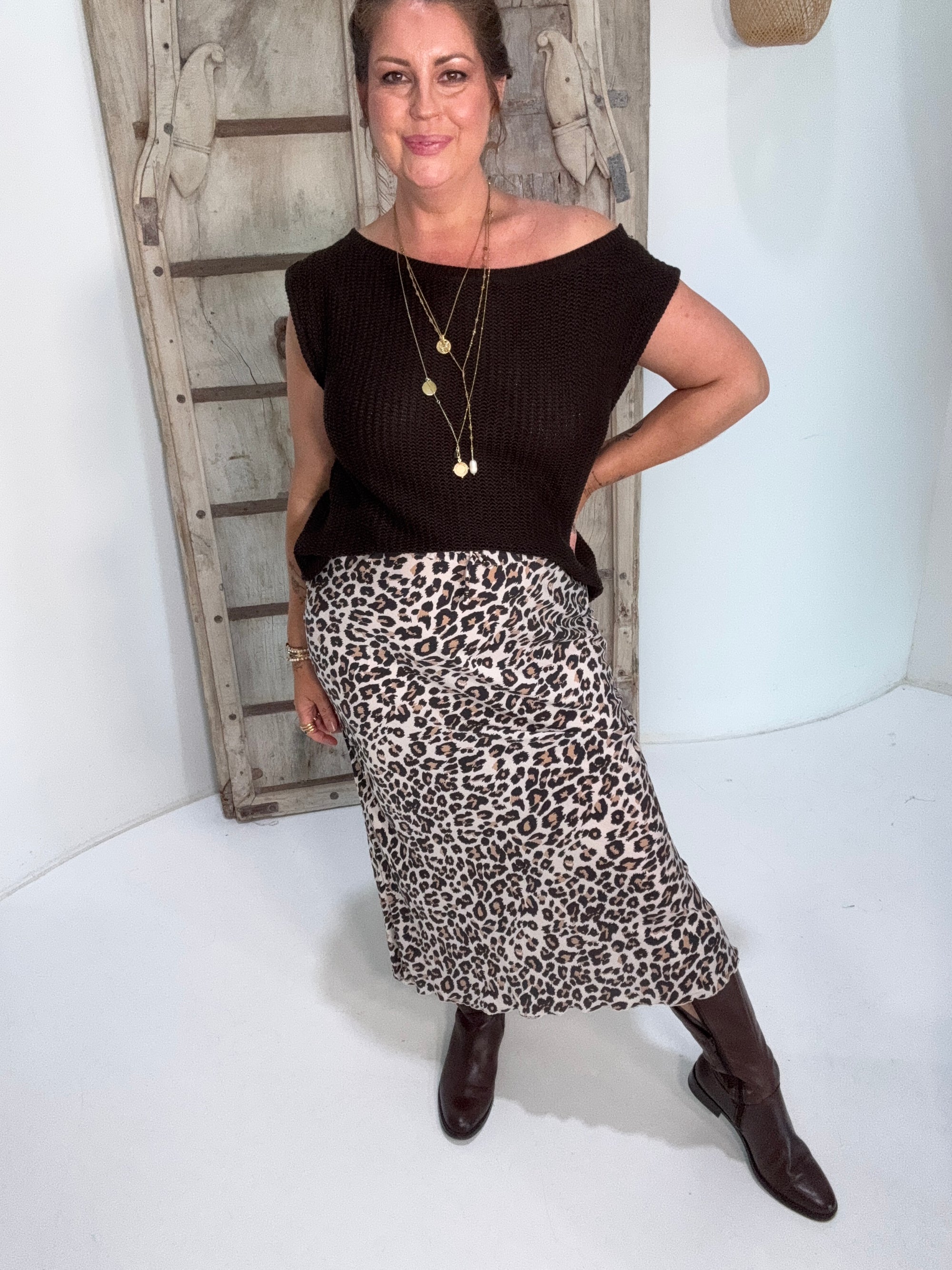 Paloma Cloudweave Knit Top | Chocolate - Saffron Road