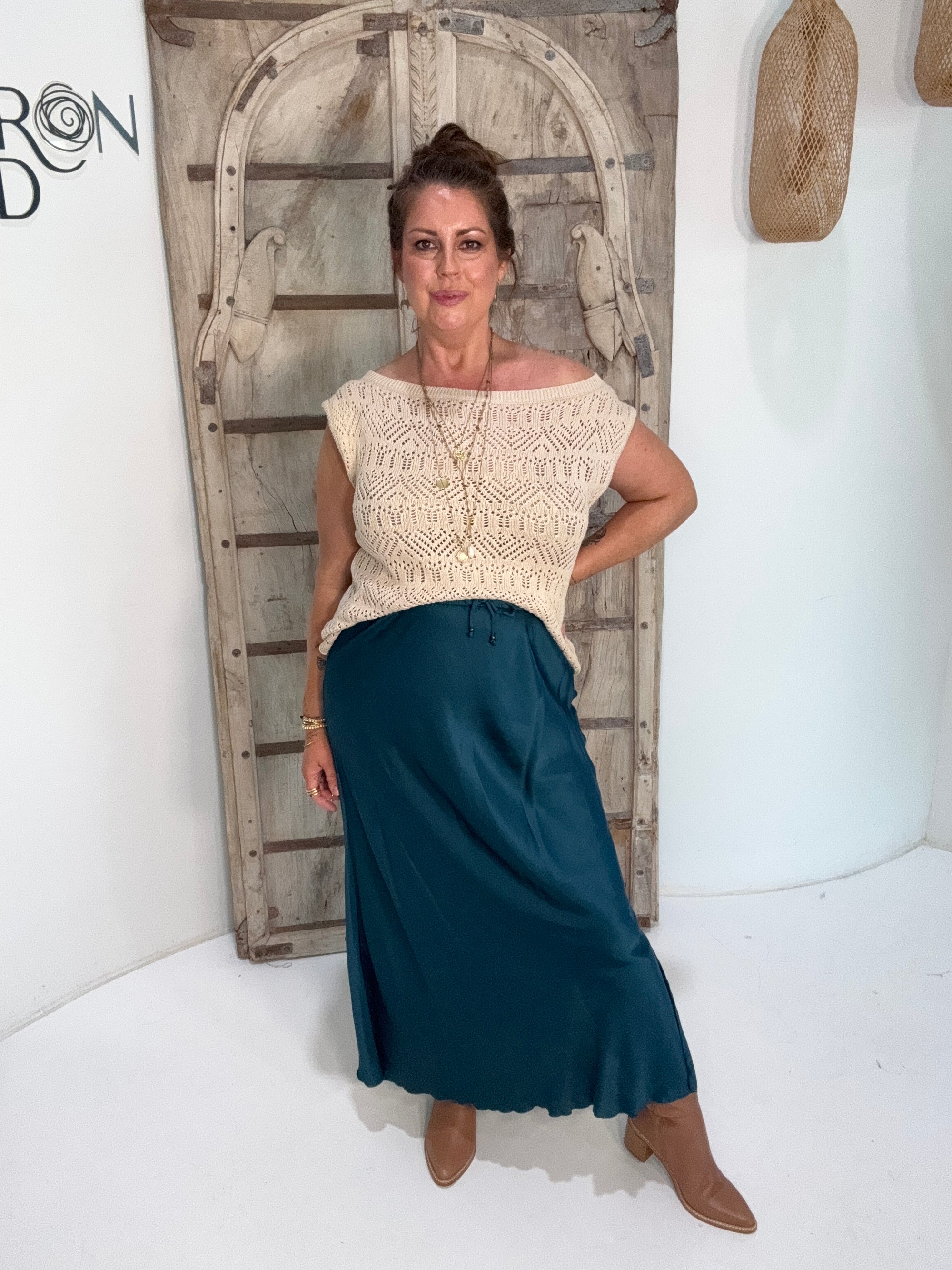 Paloma Cloudweave Knit Top | Natural - Saffron Road
