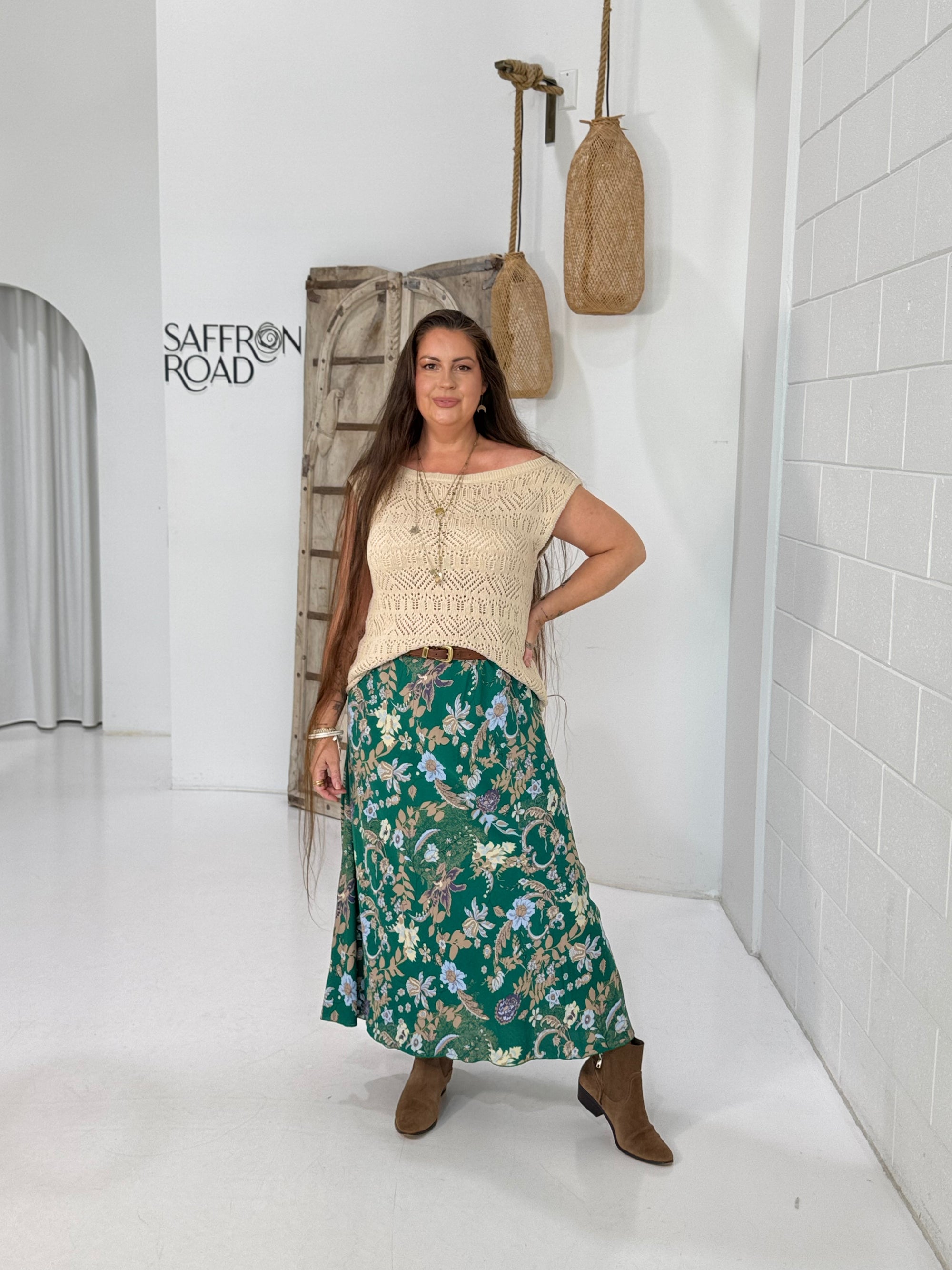 Paloma Cloudweave Knit Top | Natural - Saffron Road