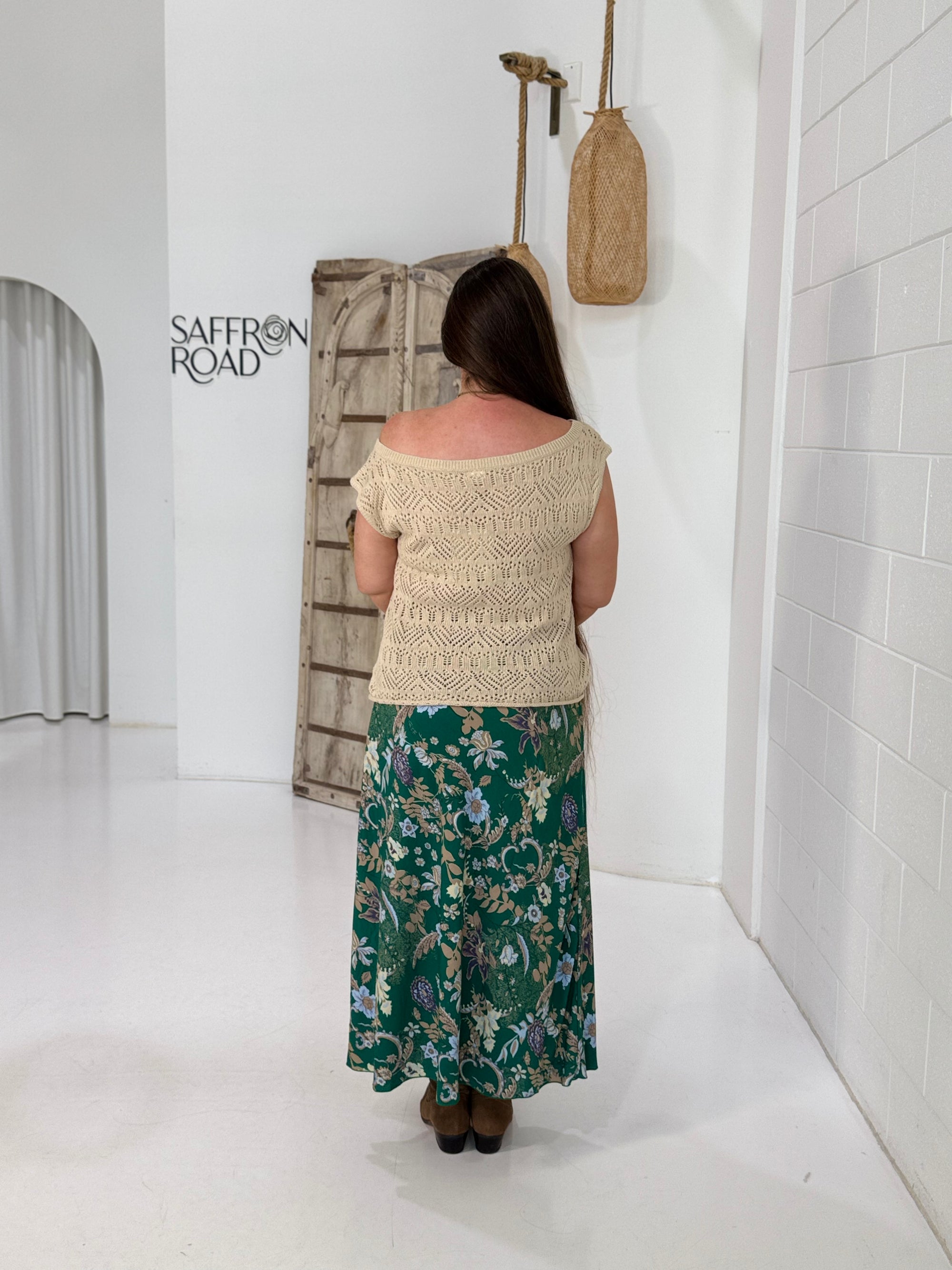 Paloma Cloudweave Knit Top | Natural - Saffron Road