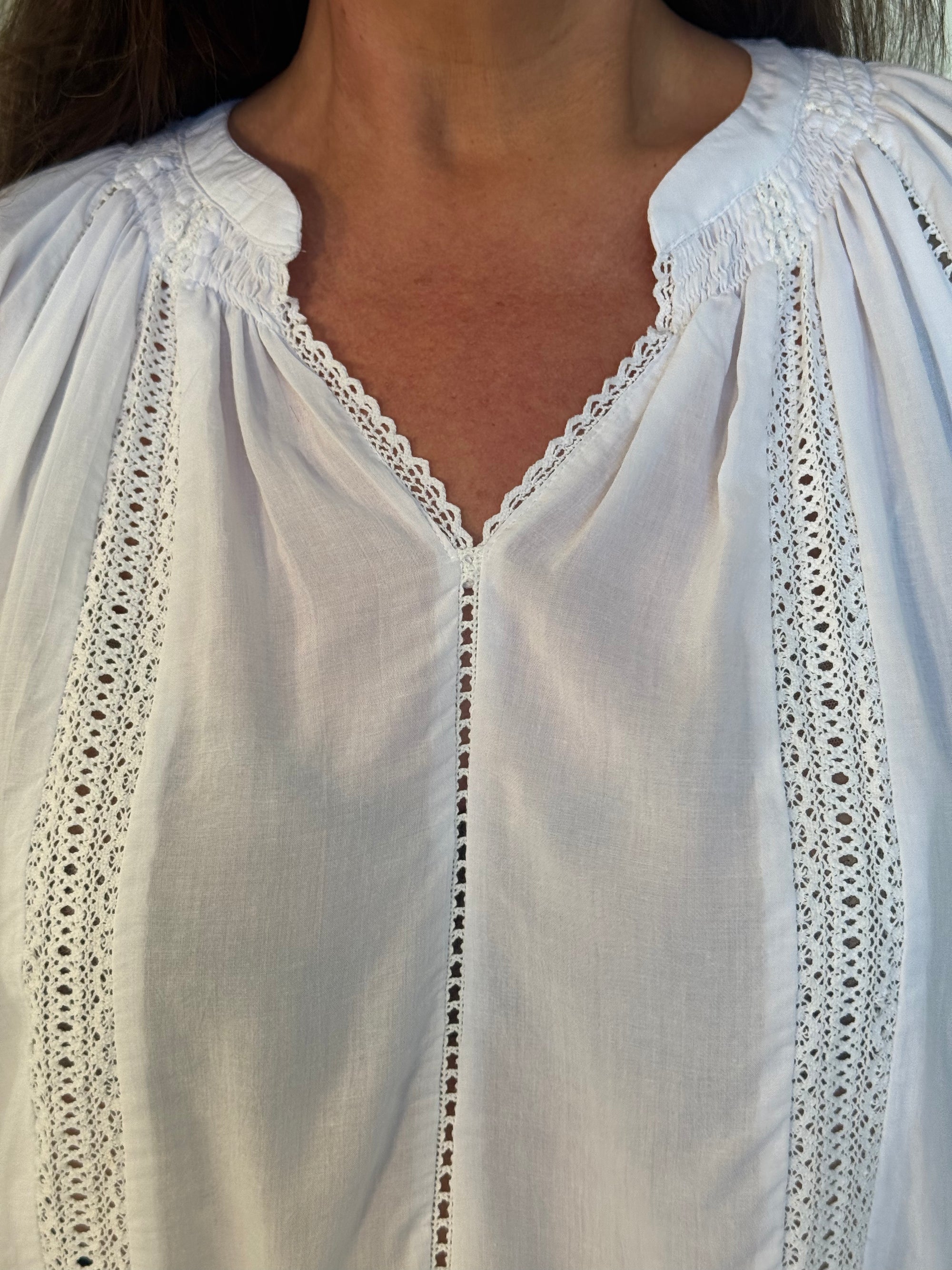 Phoebe Blouse | White - Saffron Road