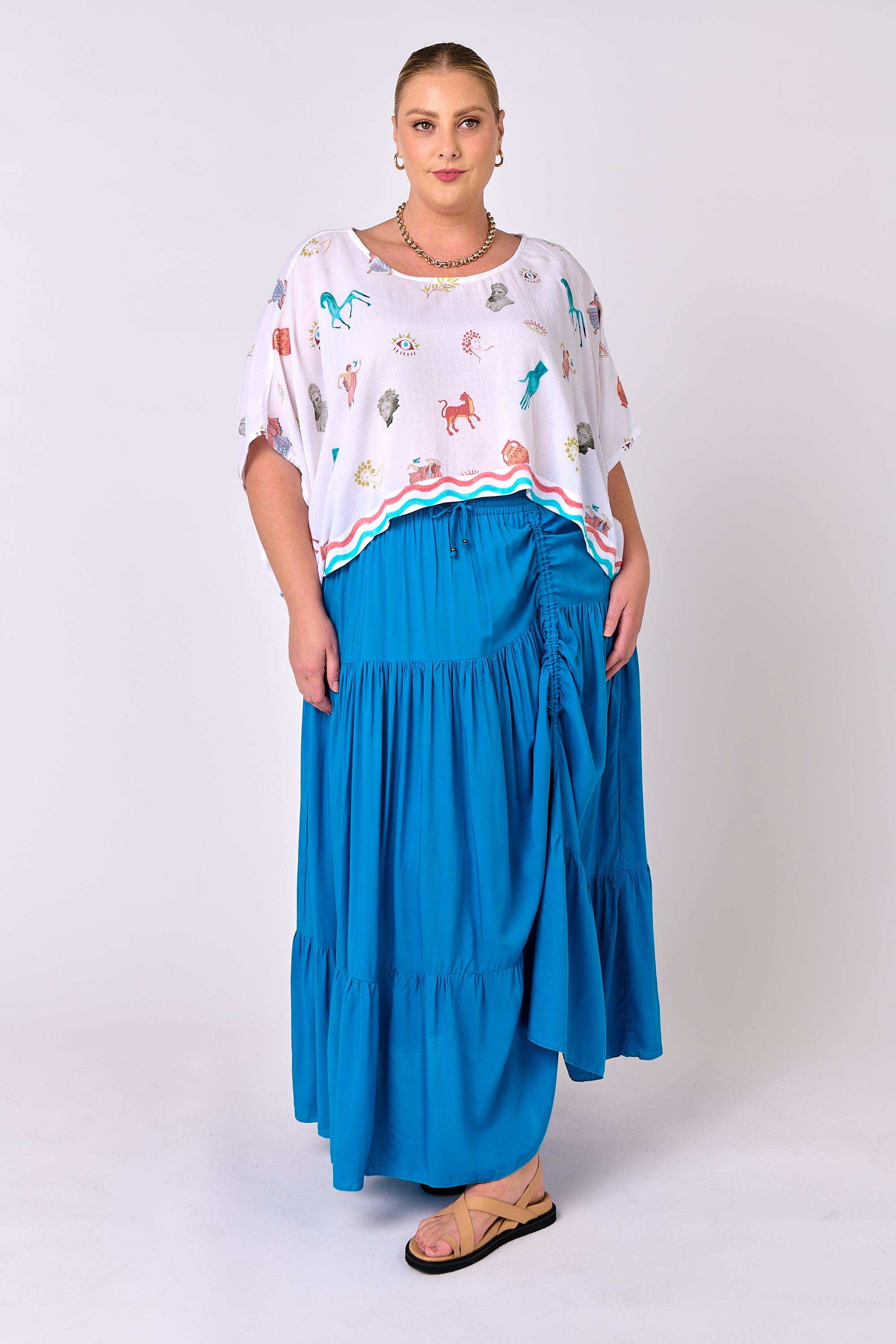 Dahlia Skirt MAXI | Cobalt Blue - Saffron Road