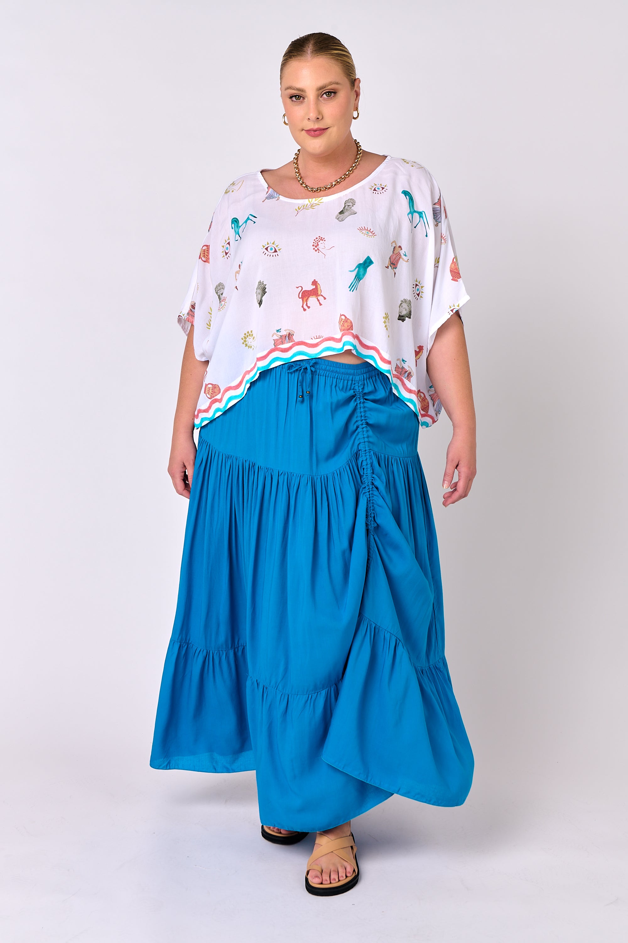 Dahlia Skirt MAXI | Cobalt Blue - Saffron Road