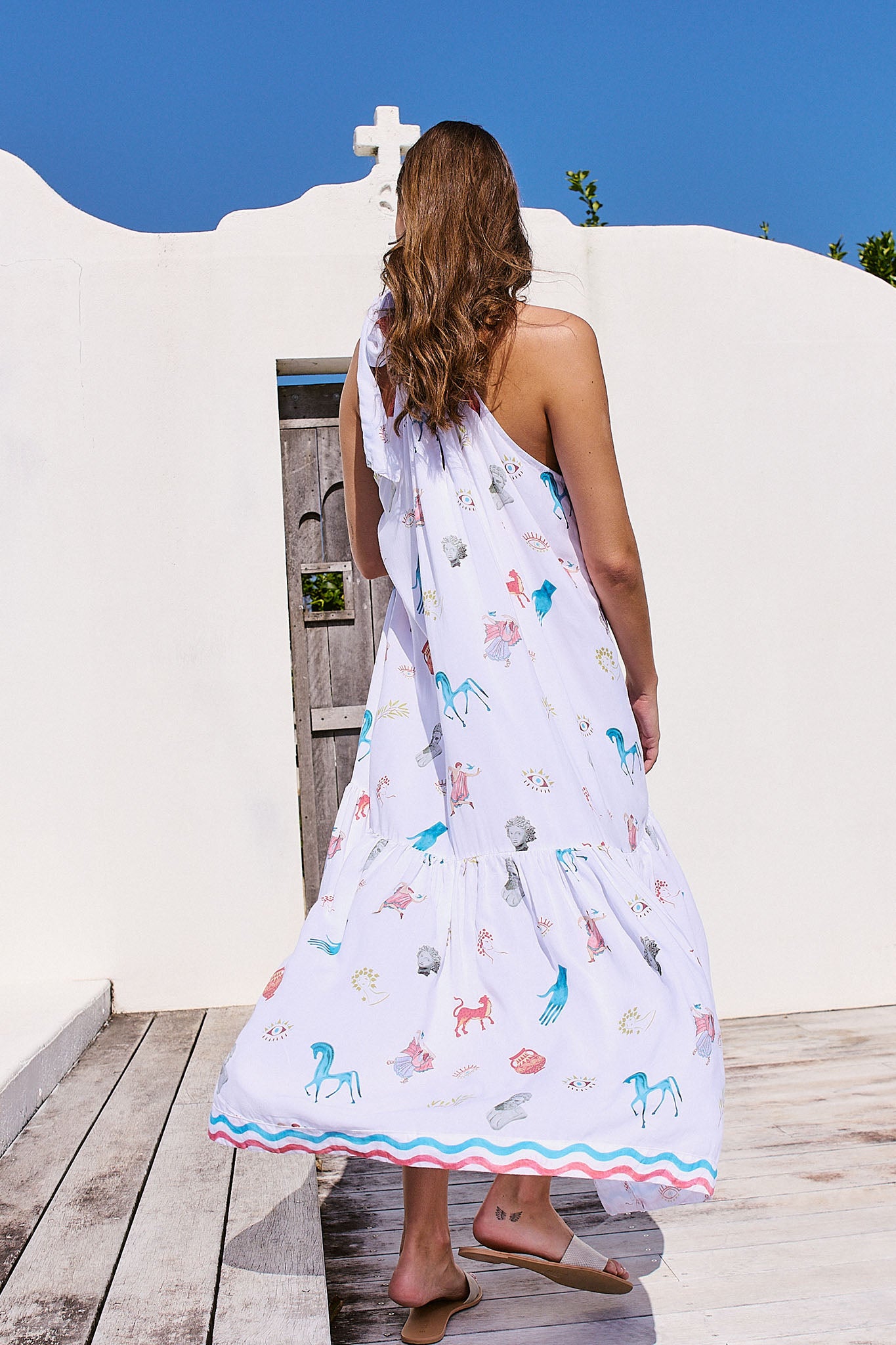 Resort Dress | Grecian White - Saffron Road