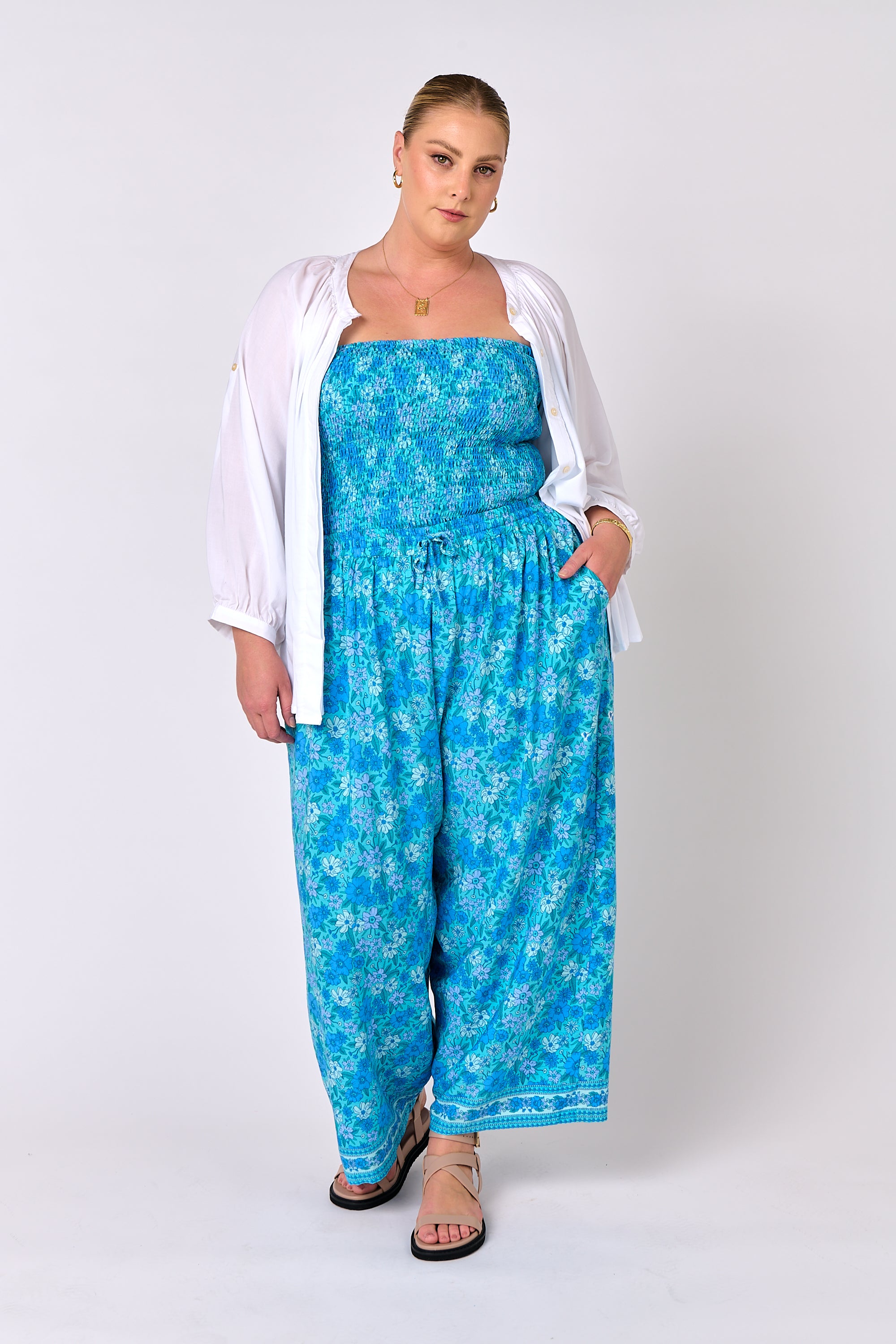 Nirvana Pant | Desert Blue - Saffron Road